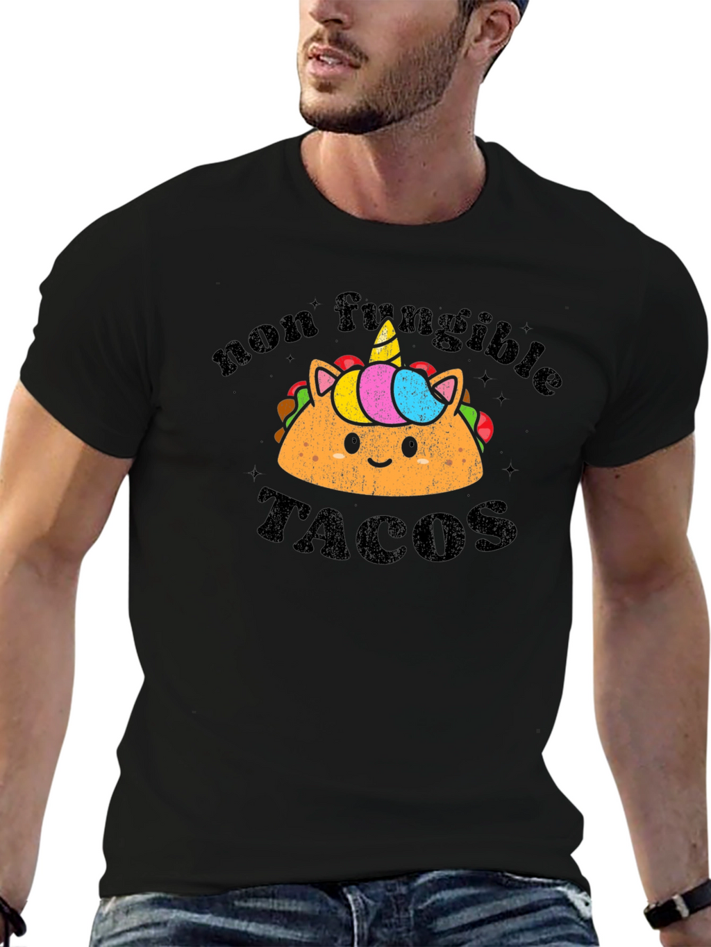 Non Fungible Tacos Black T-Shirt