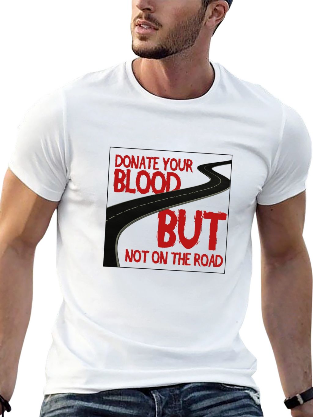Donate Blood T-Shirt: Road Safety Awareness Tee