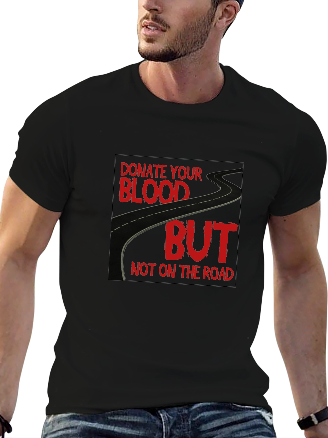 Donate Blood T-Shirt: Road Safety Awareness Tee
