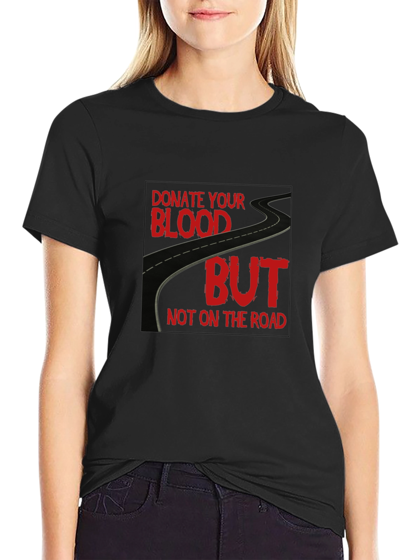 Donate Blood T-Shirt: Road Safety Awareness Tee