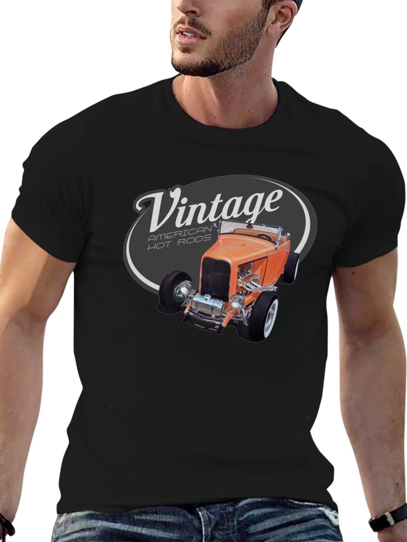 Vintage Hot Rod T-Shirt - Classic Car Design