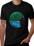 I Hate People Fly Fishing Graphic Tee - Black