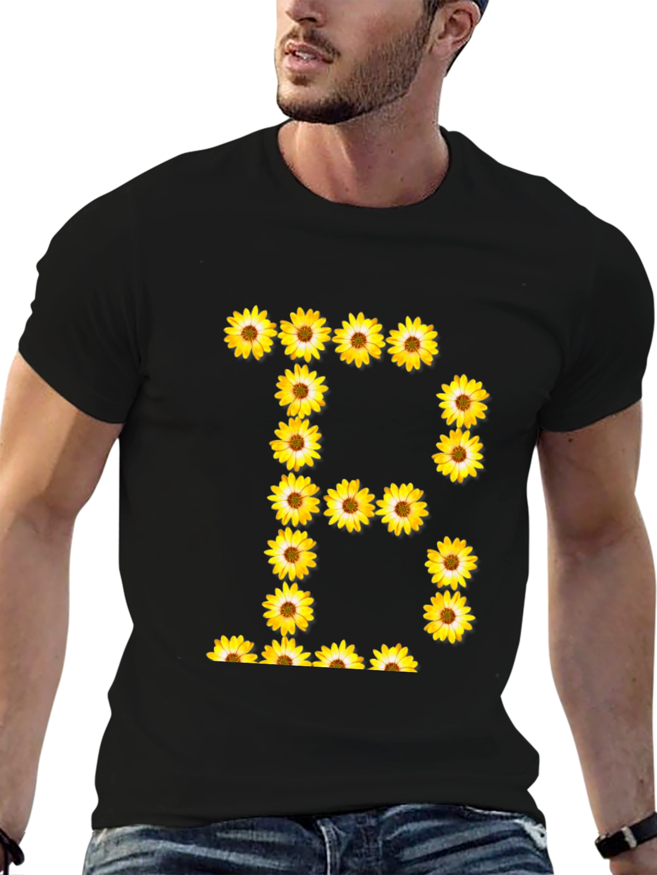 Sunflower Letter B Graphic T-Shirt