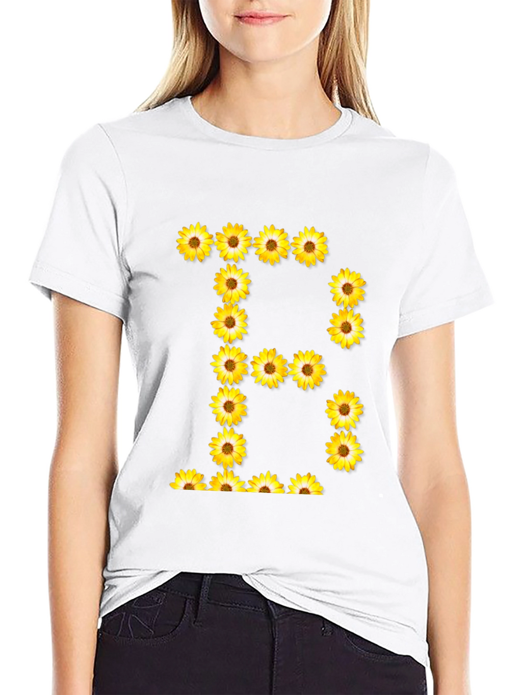Sunflower Letter B Graphic T-Shirt
