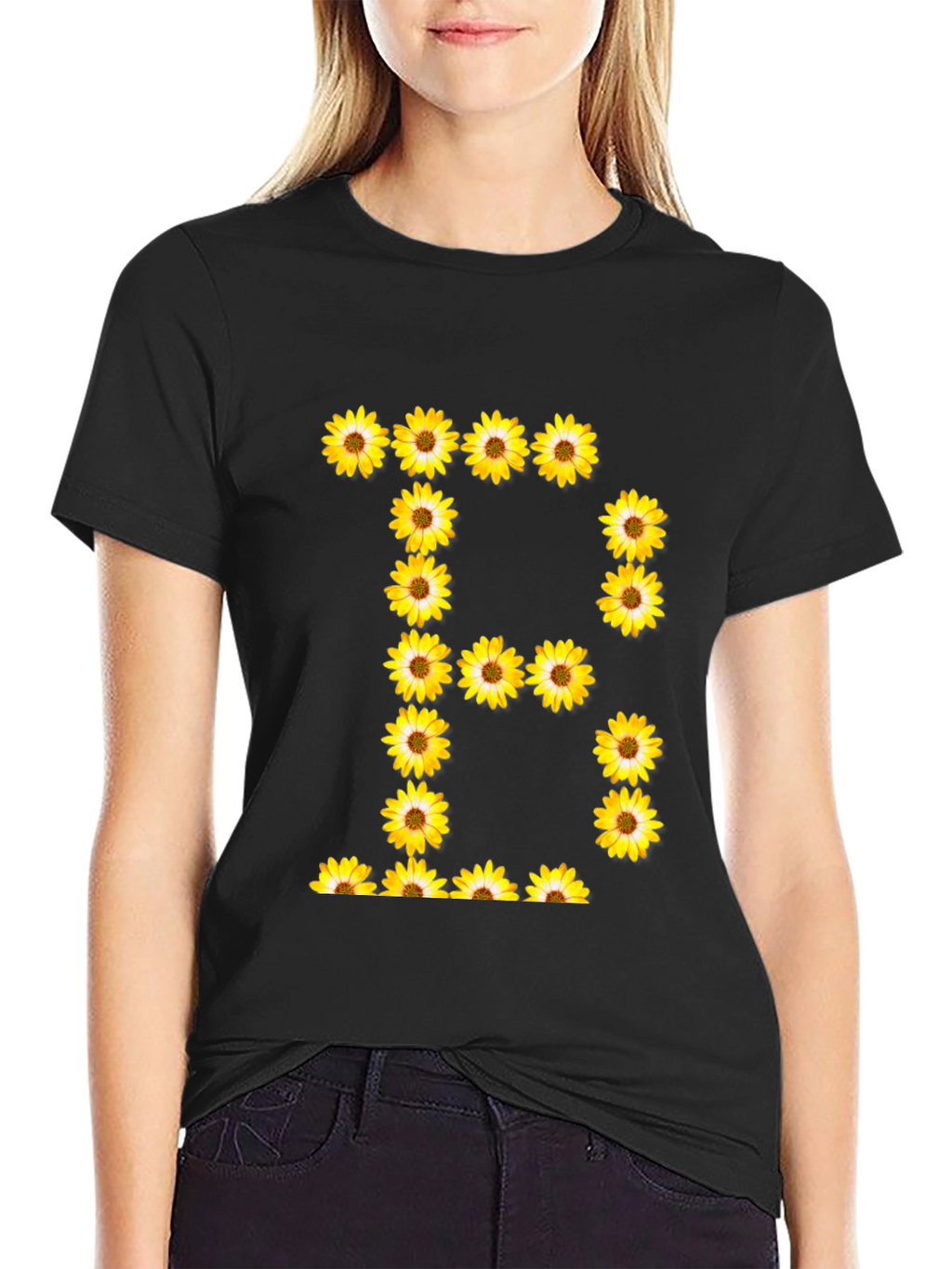 Sunflower Letter B Graphic T-Shirt