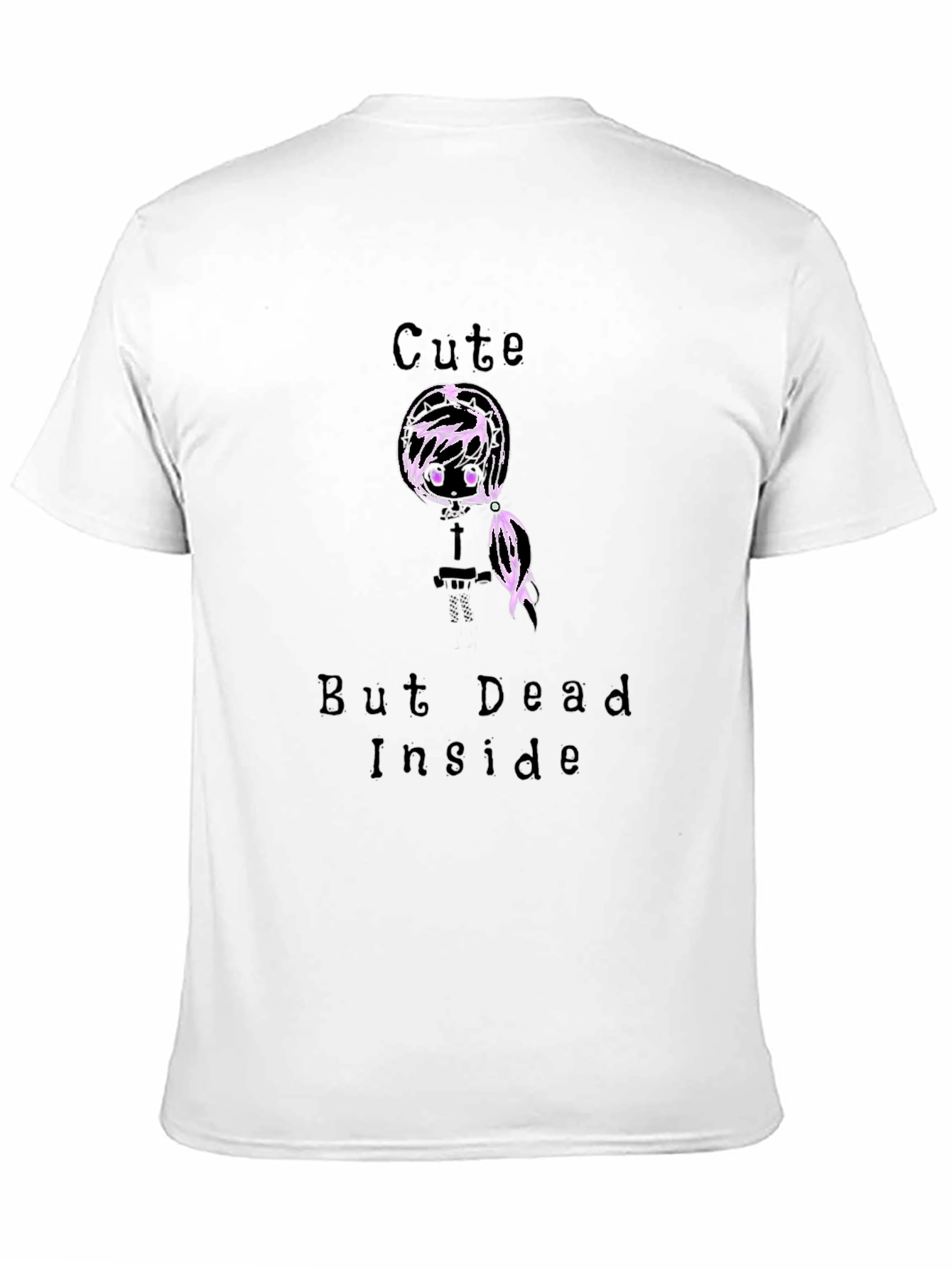 Cute But Dead Inside Graphic Tee - Black