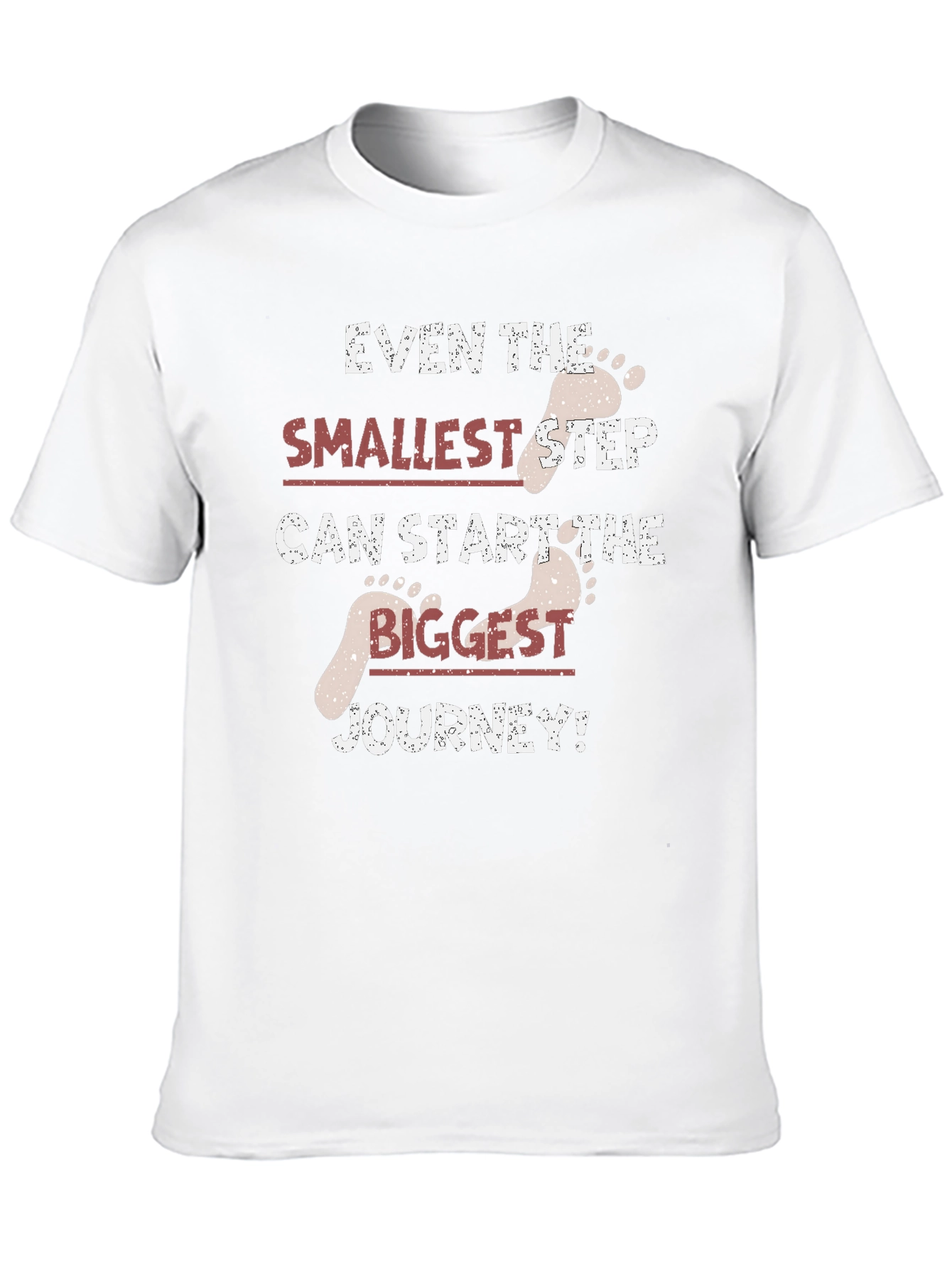 Motivational Step Journey Graphic T-Shirt