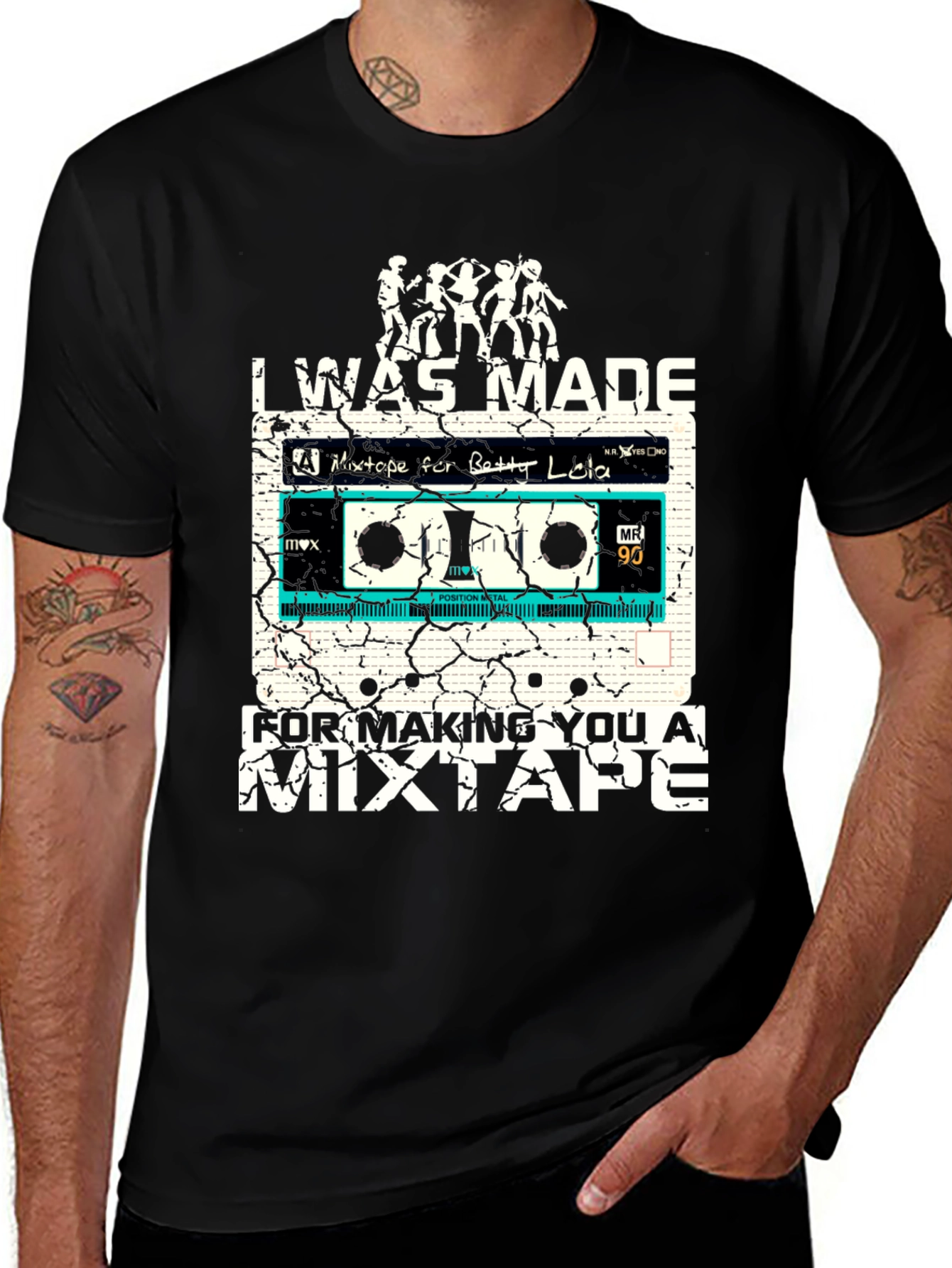 Retro Mixtape T-Shirt: I Was Made For Making You A Mixtape