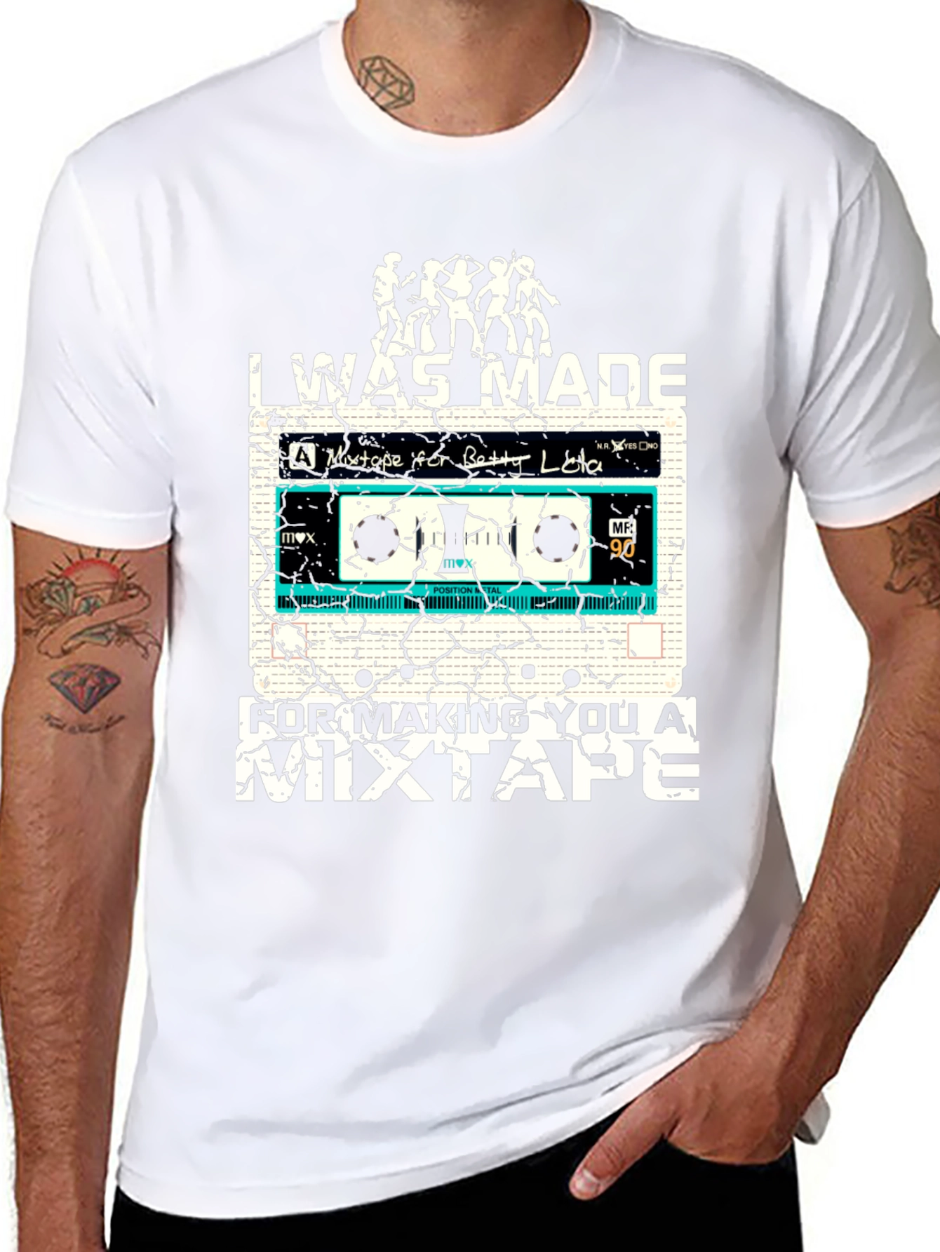 Retro Mixtape T-Shirt: I Was Made For Making You A Mixtape