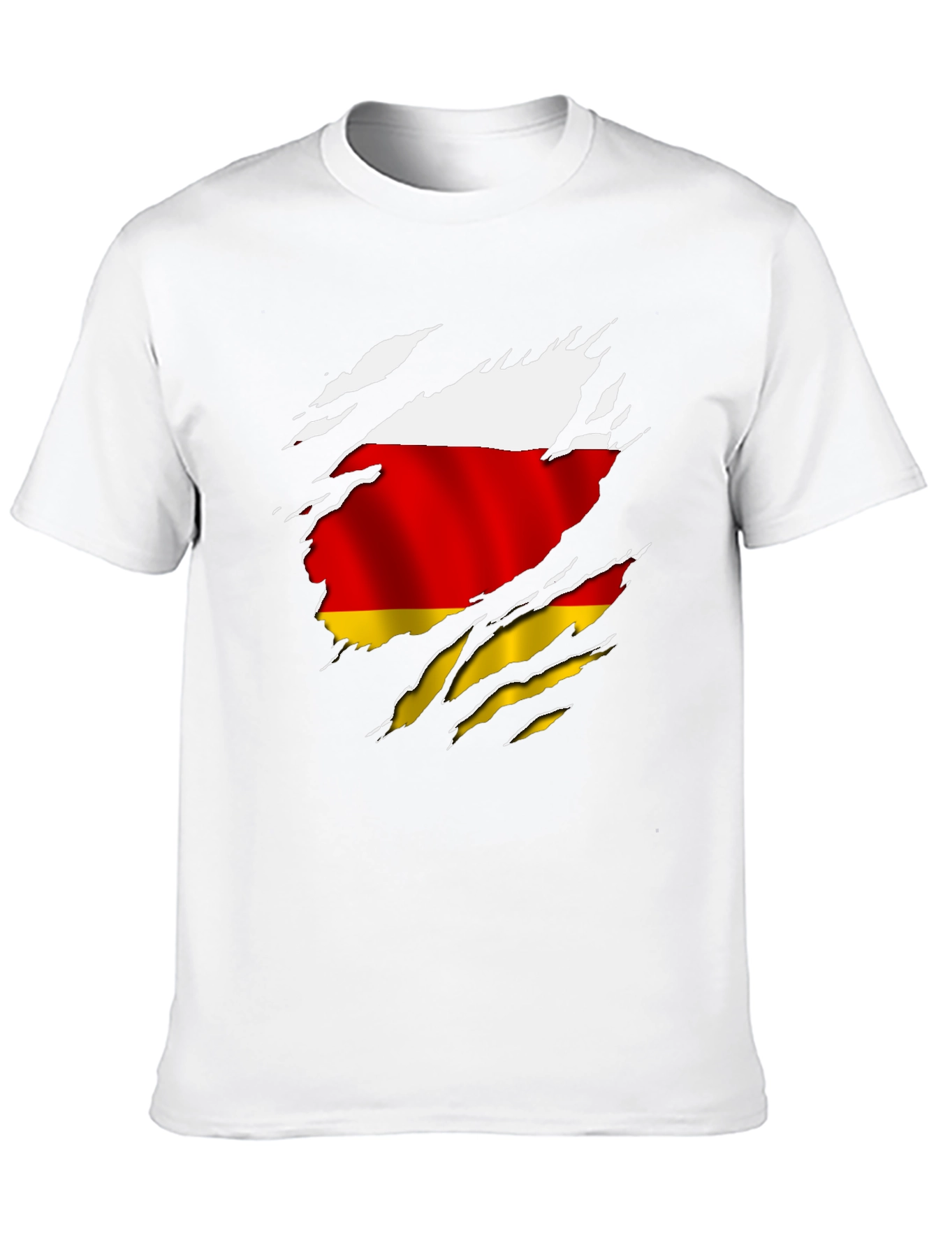 South Ossetia Flag Ripped T-Shirt