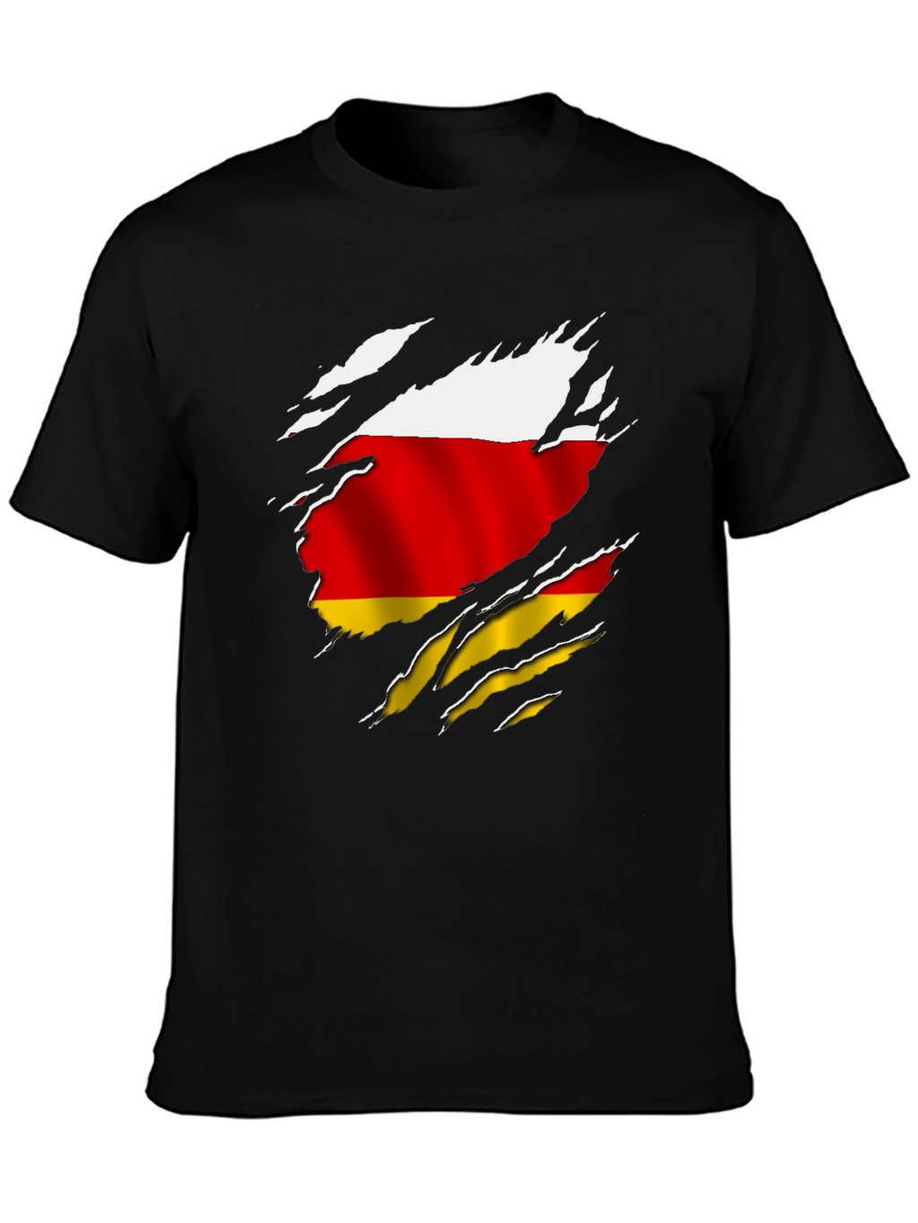 South Ossetia Flag Ripped T-Shirt