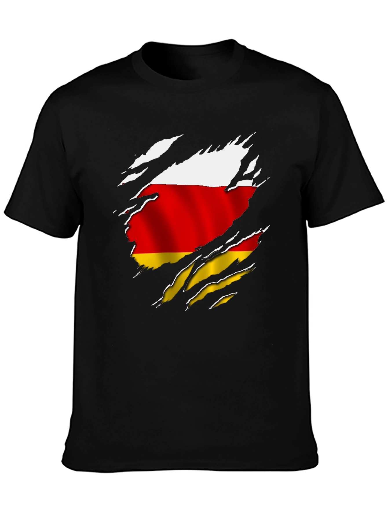 South Ossetia Flag Ripped T-Shirt