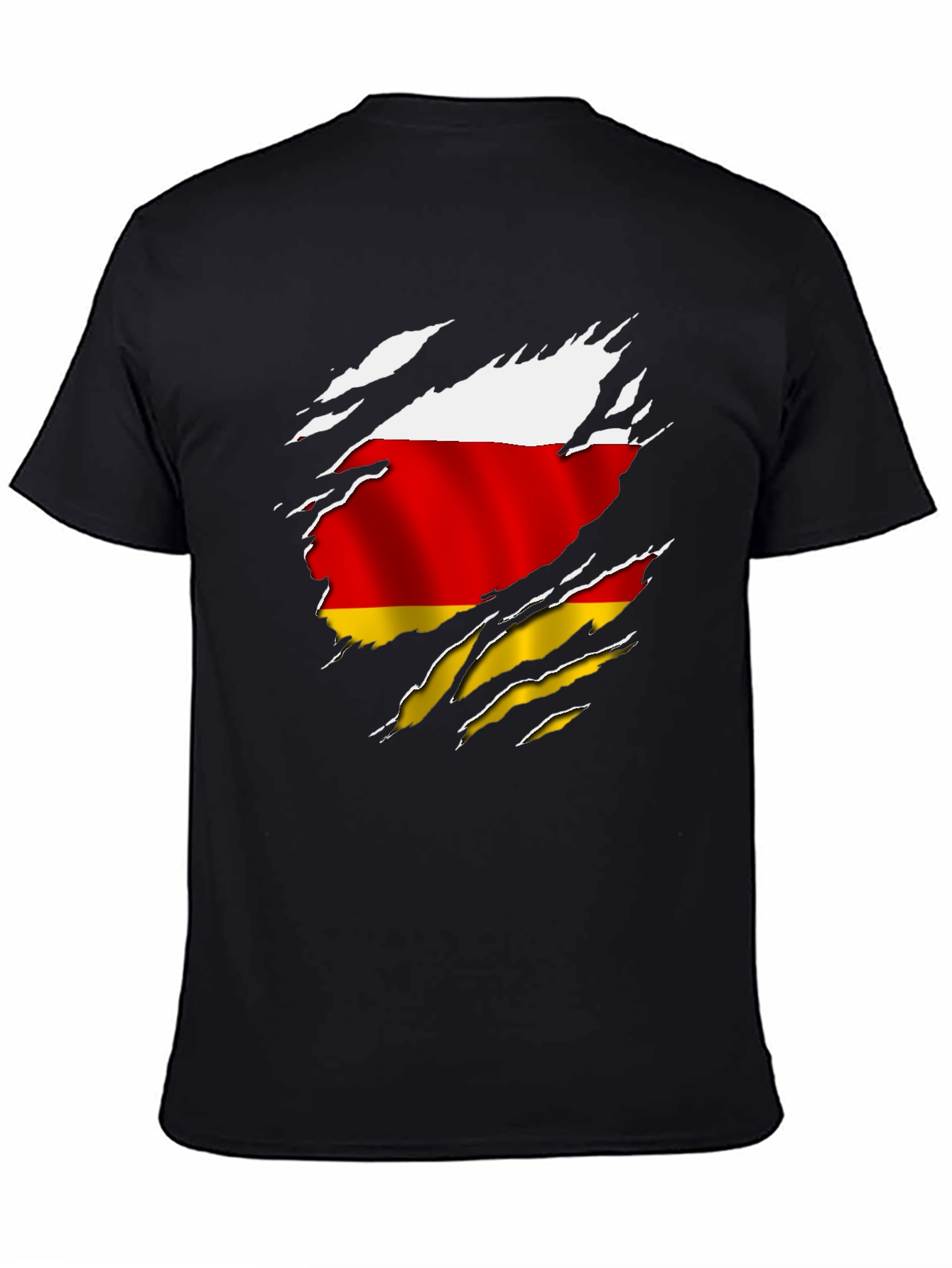South Ossetia Flag Ripped T-Shirt
