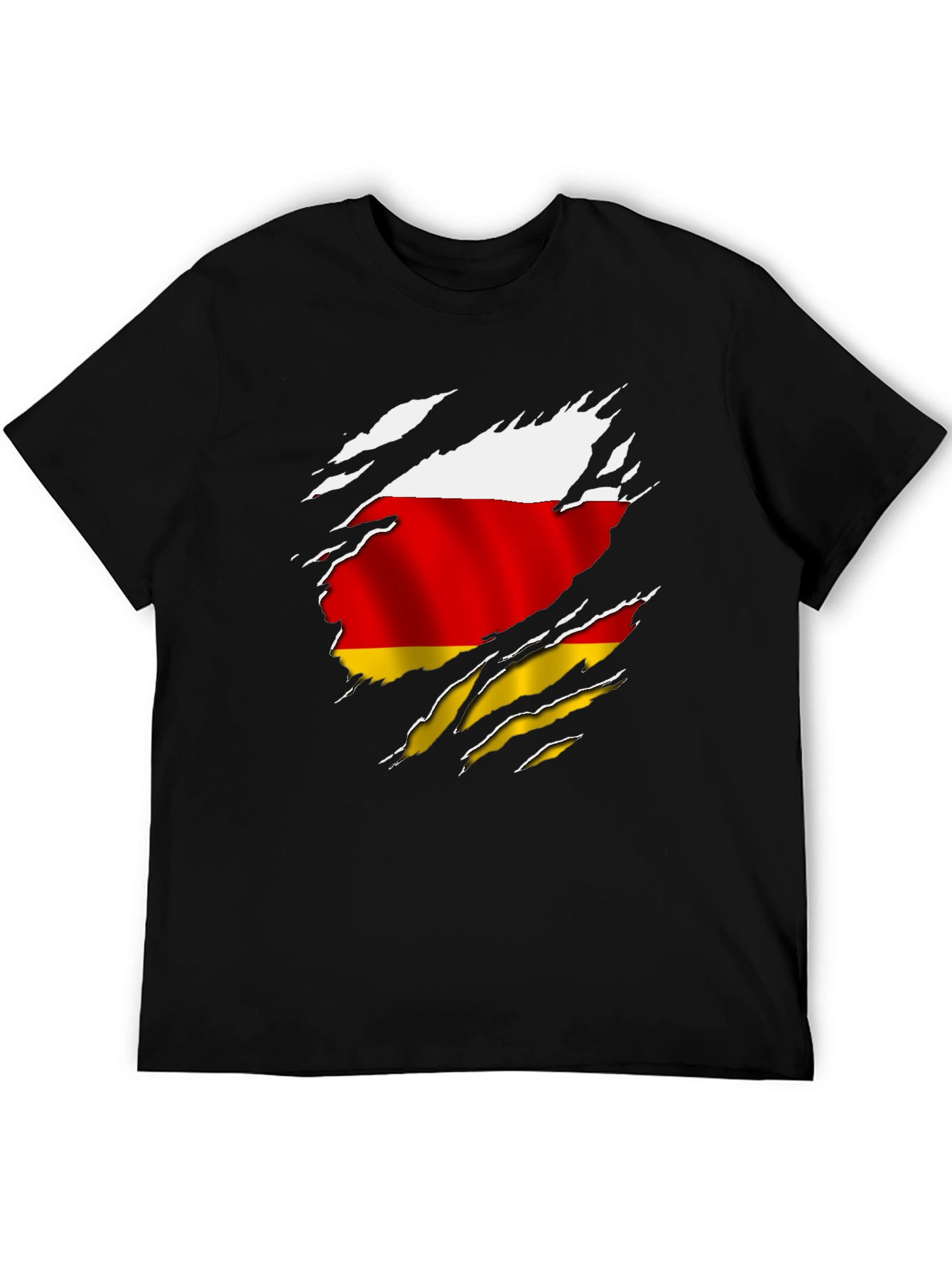 South Ossetia Flag Ripped T-Shirt