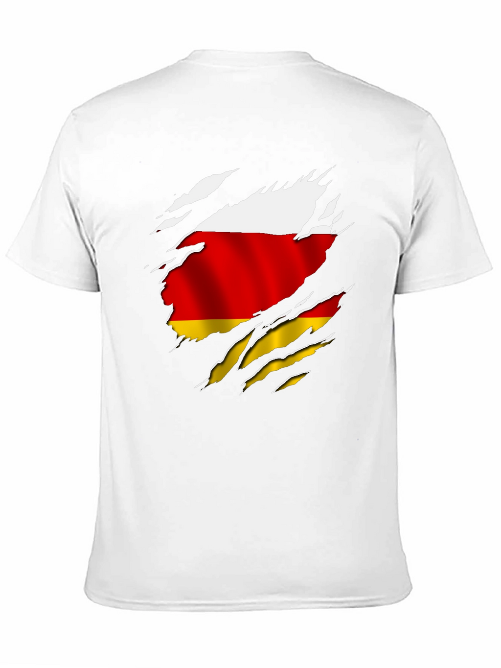South Ossetia Flag Ripped T-Shirt