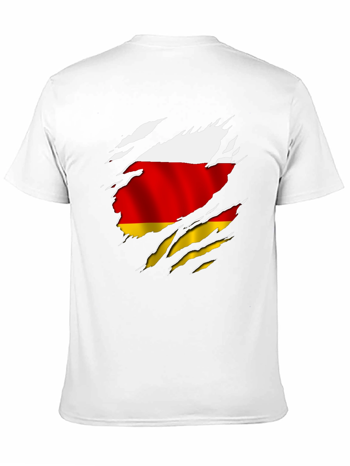 South Ossetia Flag Ripped T-Shirt