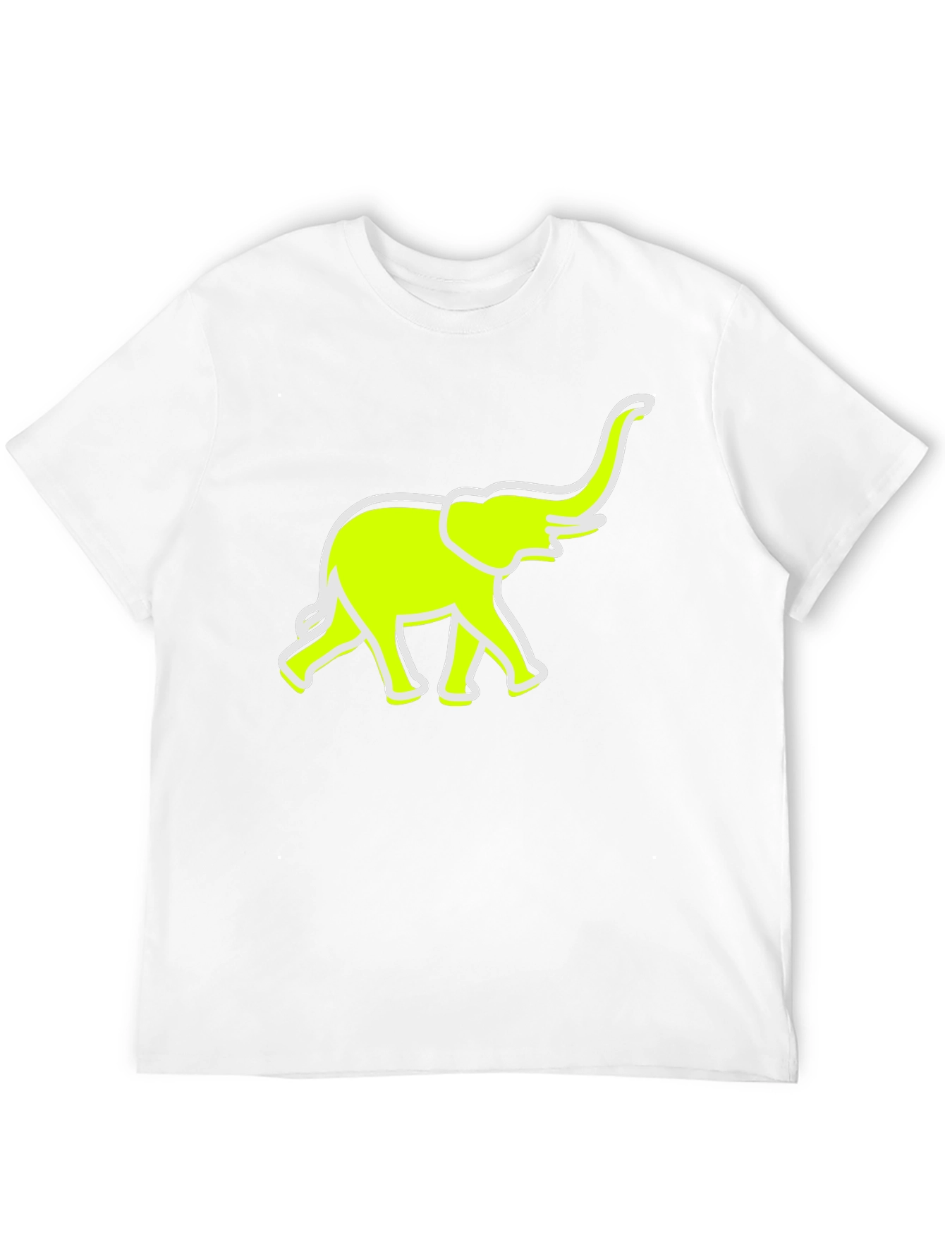 Neon Elephant Graphic Tee - Casual Comfort