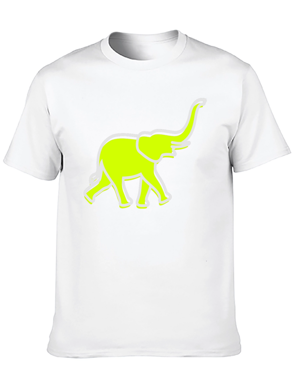 Neon Elephant Graphic Tee - Casual Comfort