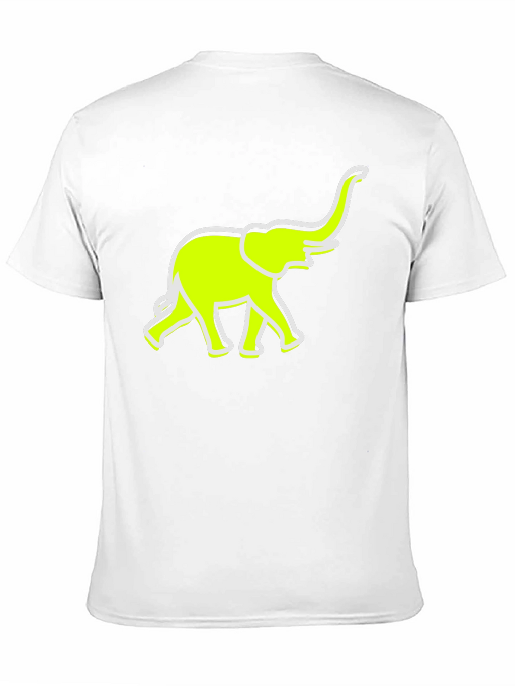 Neon Elephant Graphic Tee - Casual Comfort