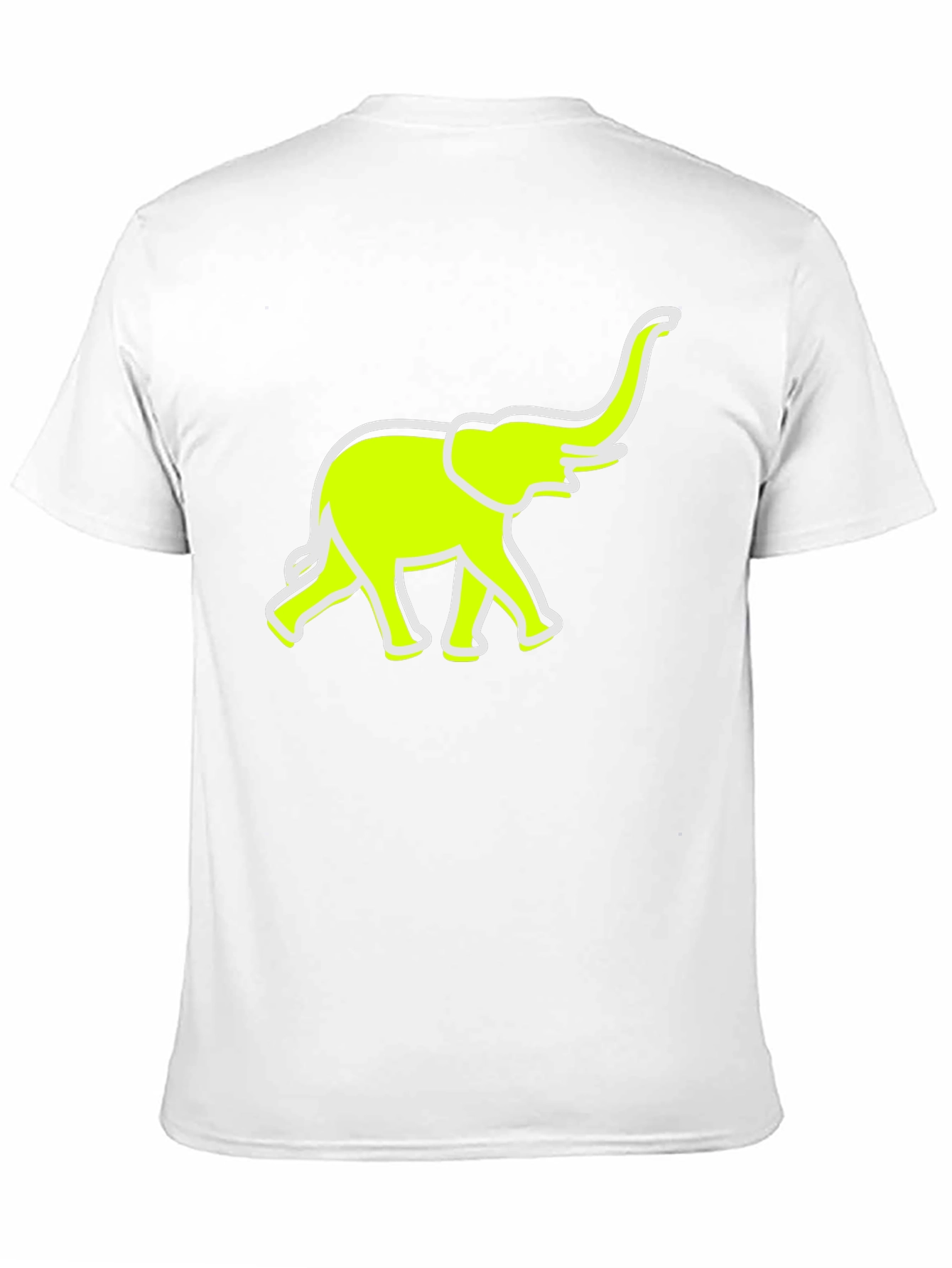 Neon Elephant Graphic Tee - Casual Comfort
