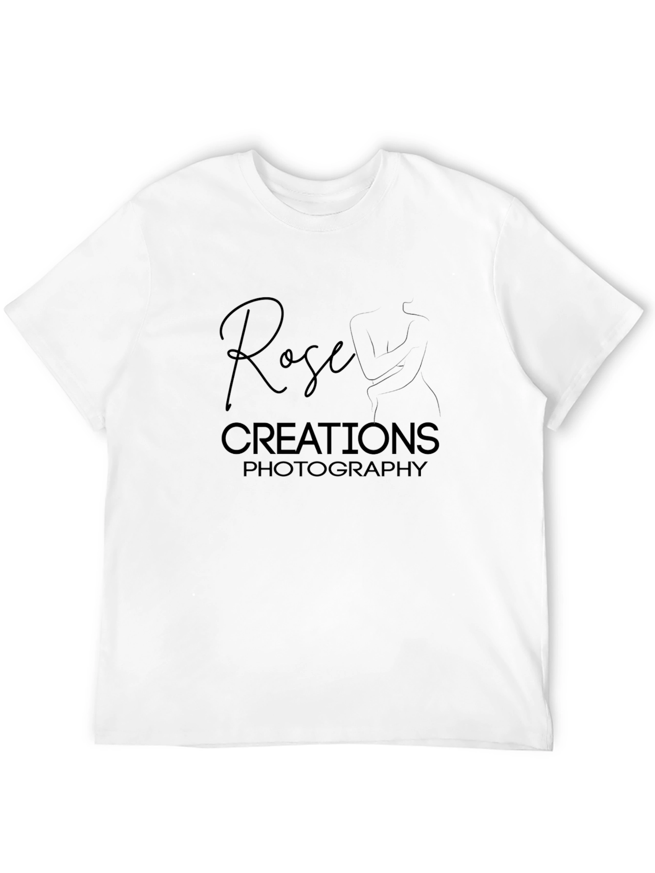 Rose Creations Photography Black T-Shirt