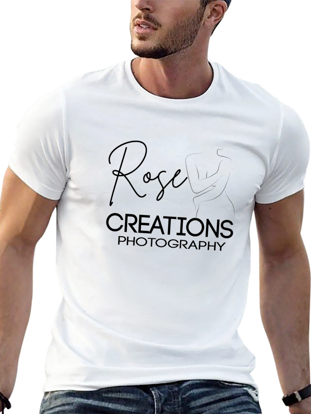 Rose Creations Photography Black T-Shirt