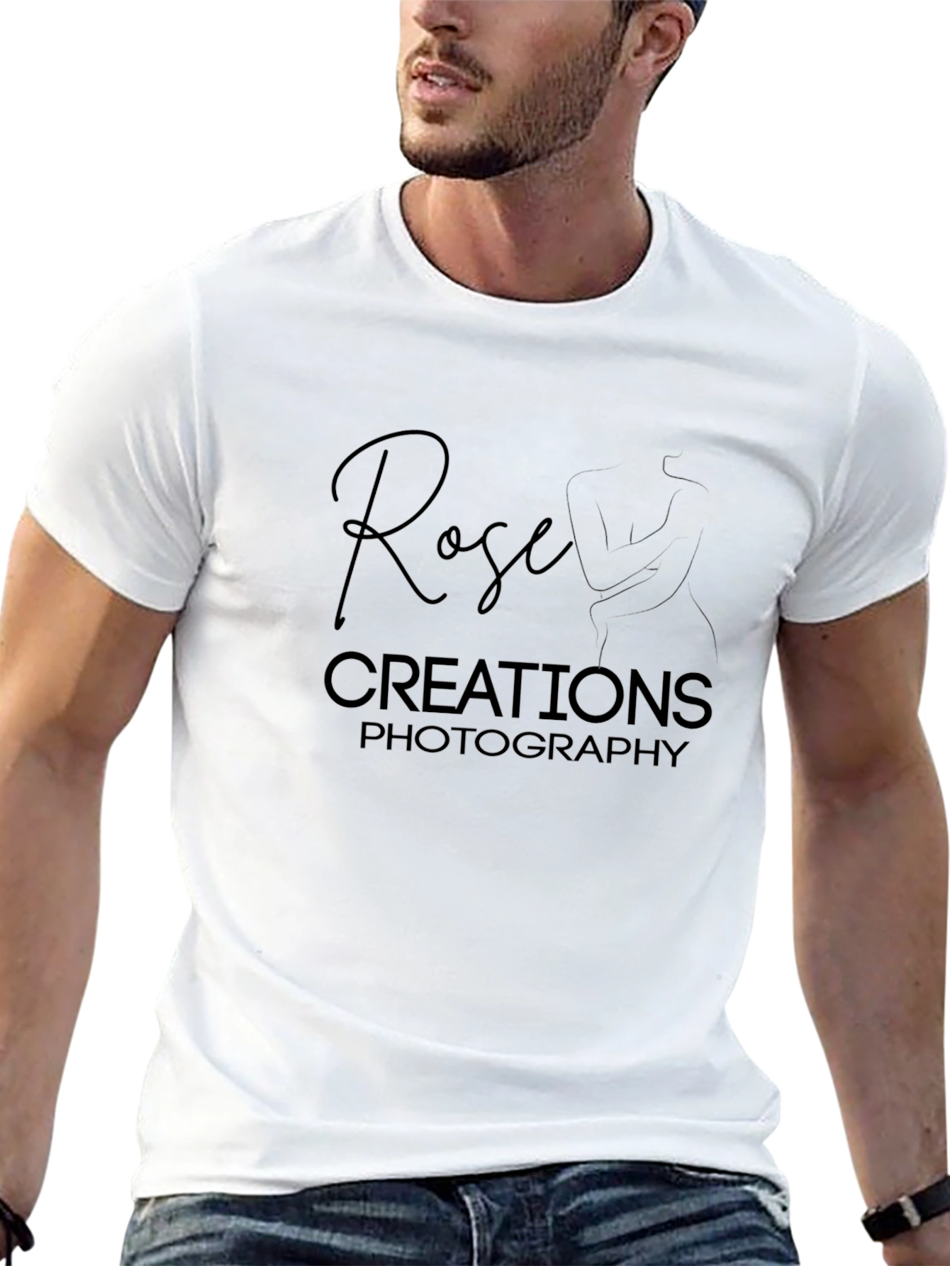 Rose Creations Photography Black T-Shirt