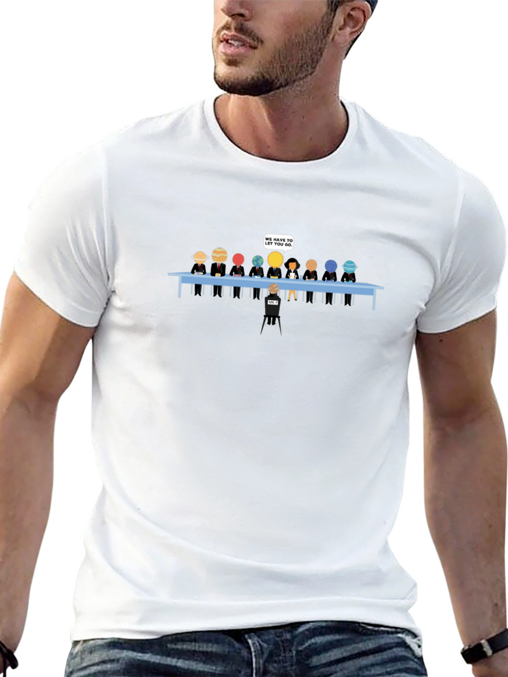 Planets Fired Funny Graphic T-Shirt