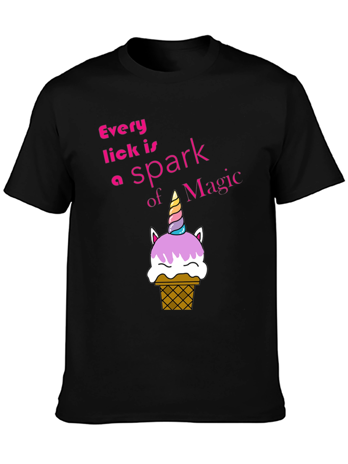 Unicorn Ice Cream T-Shirt - Every Lick is Magic!