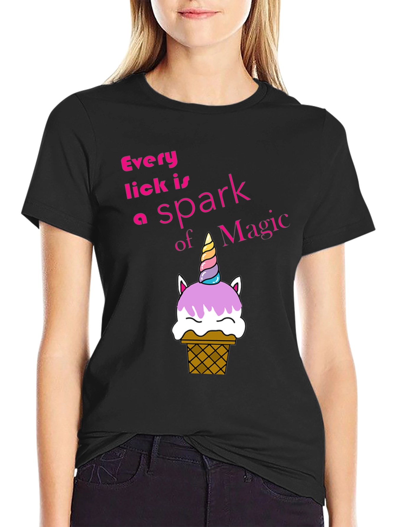 Unicorn Ice Cream T-Shirt - Every Lick is Magic!