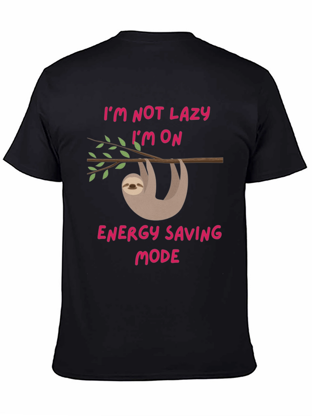 Sloth Energy Saving Mode Graphic T-Shirt