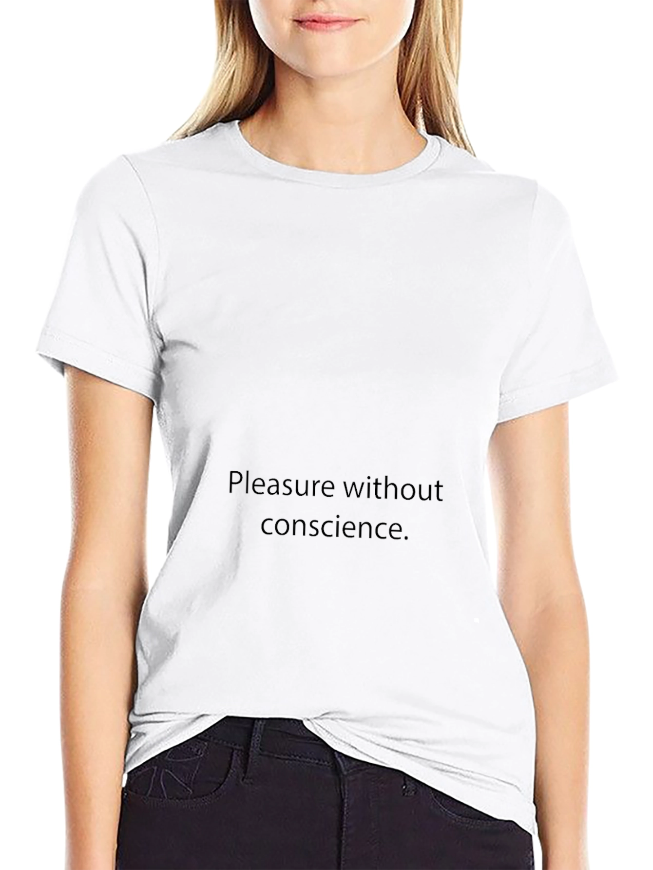 Black Graphic Tee - Pleasure Without Conscience