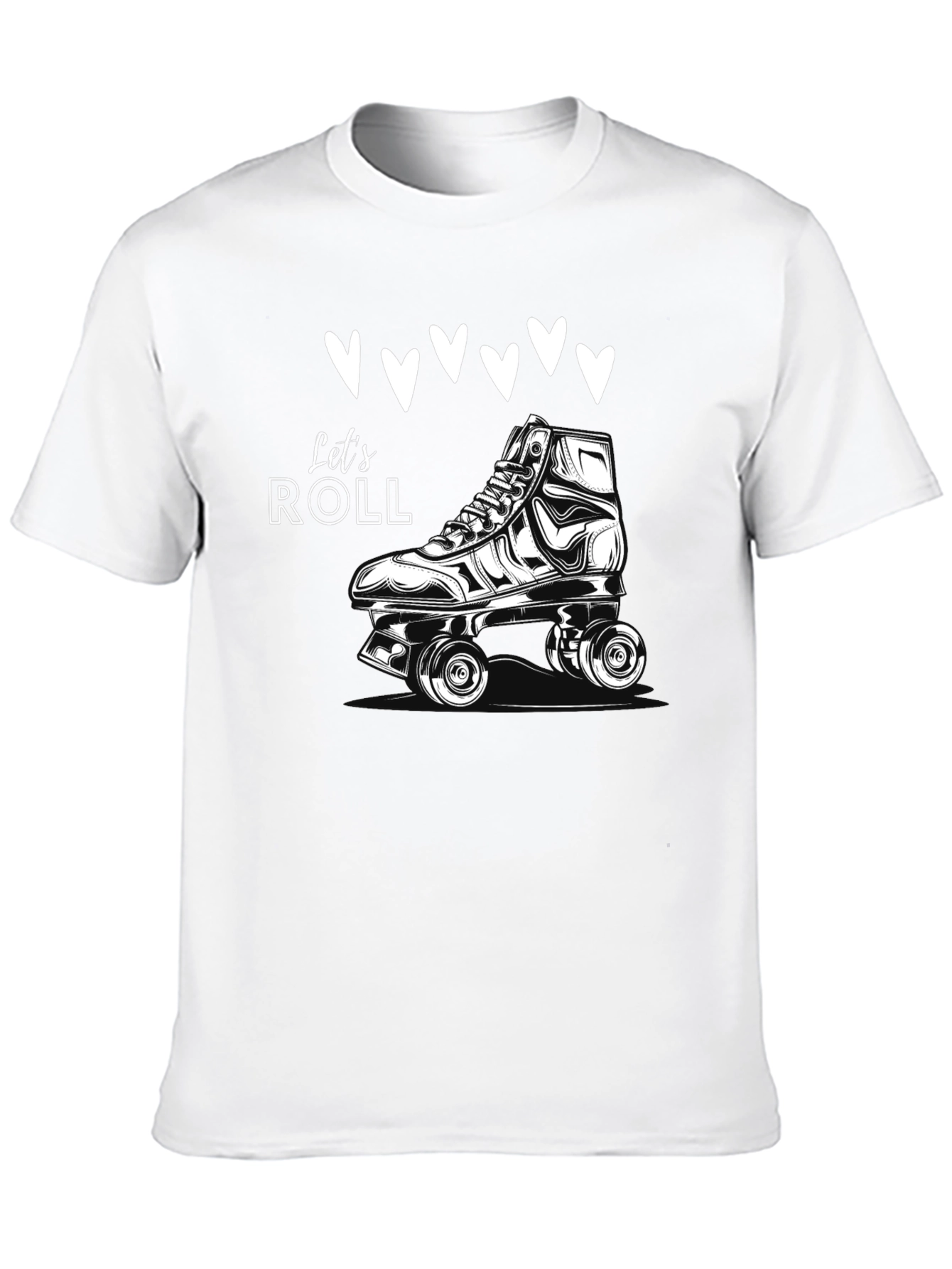 Lets Roll Skates T-Shirt - Retro Style