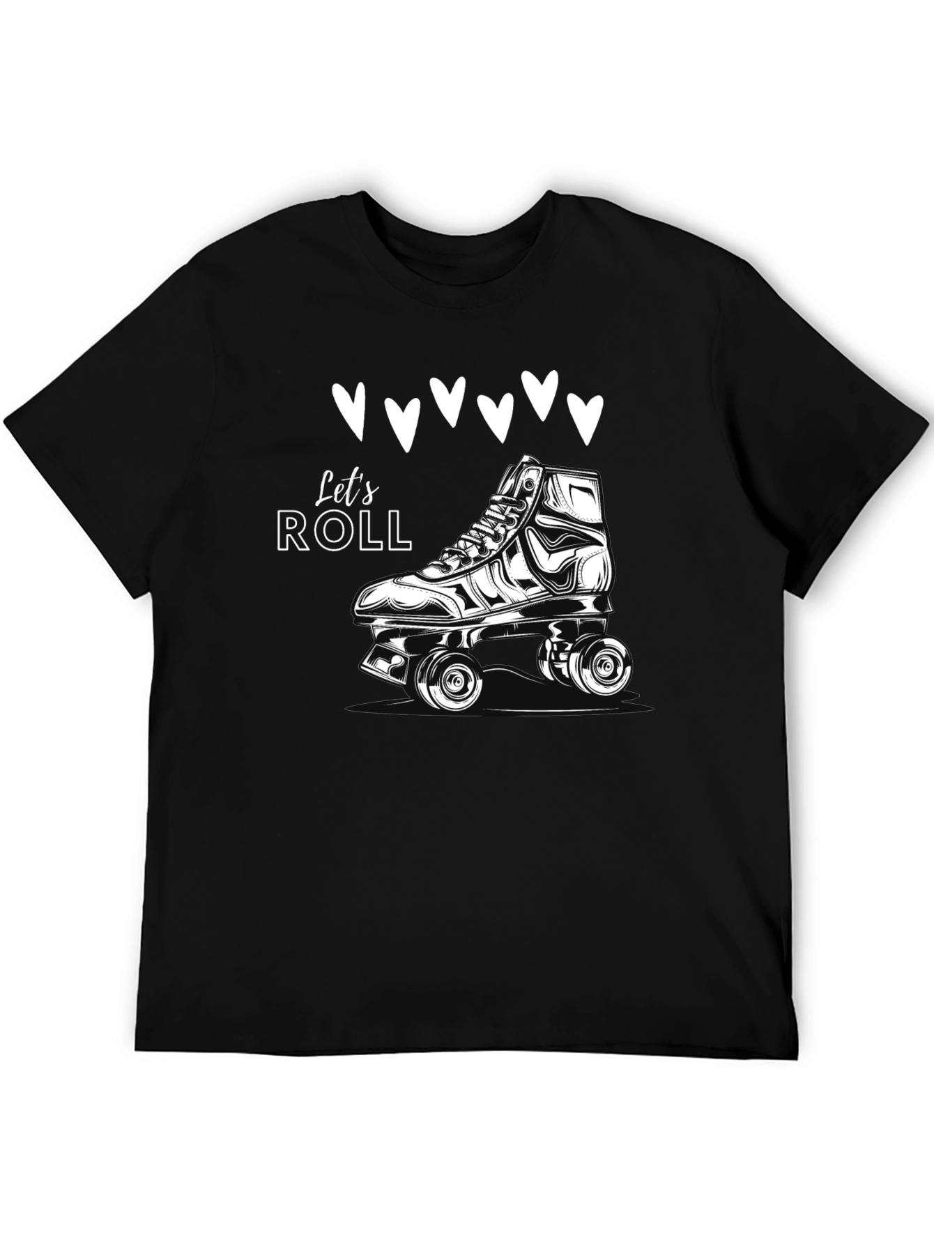 Lets Roll Skates T-Shirt - Retro Style