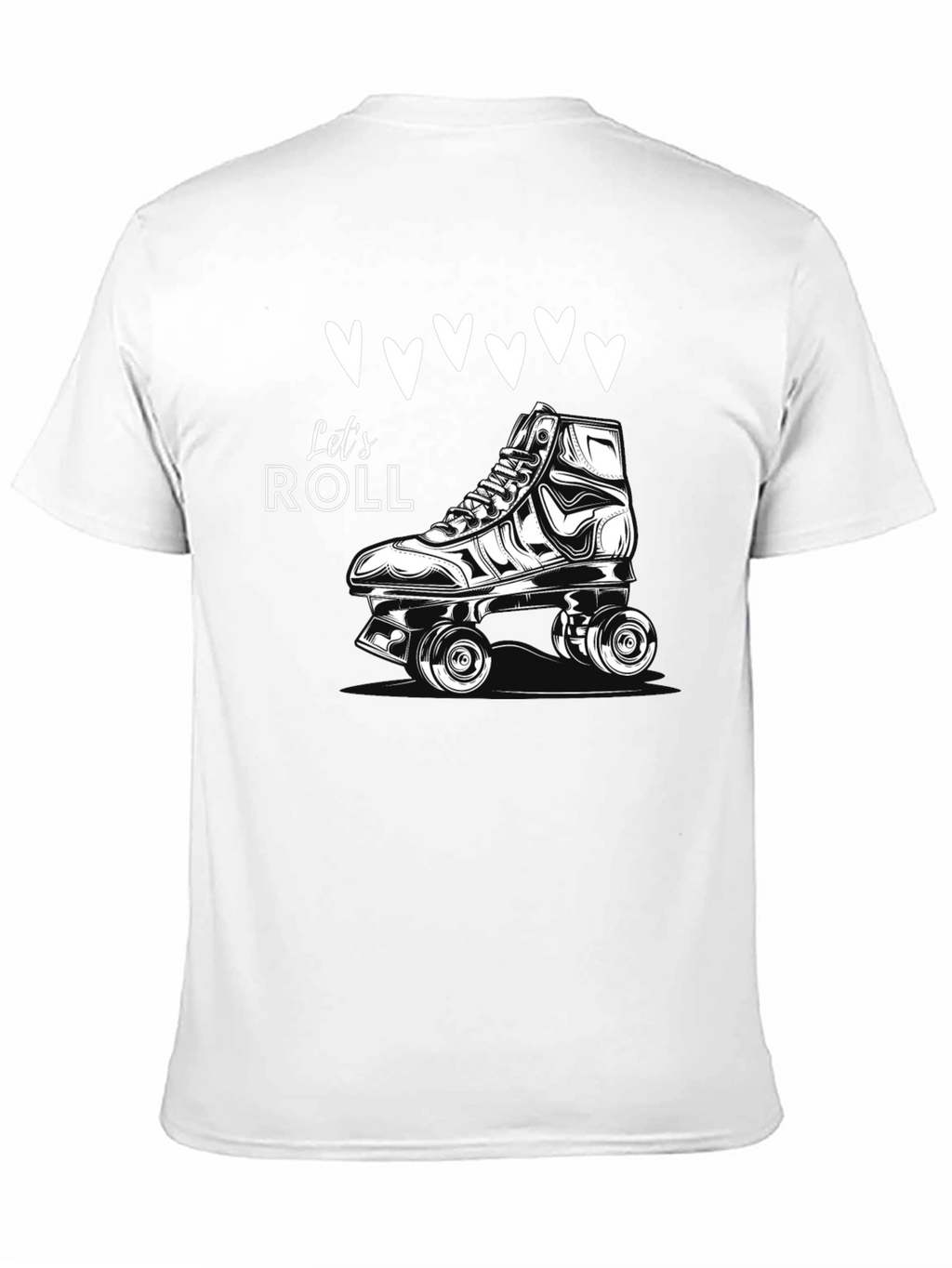 Lets Roll Skates T-Shirt - Retro Style