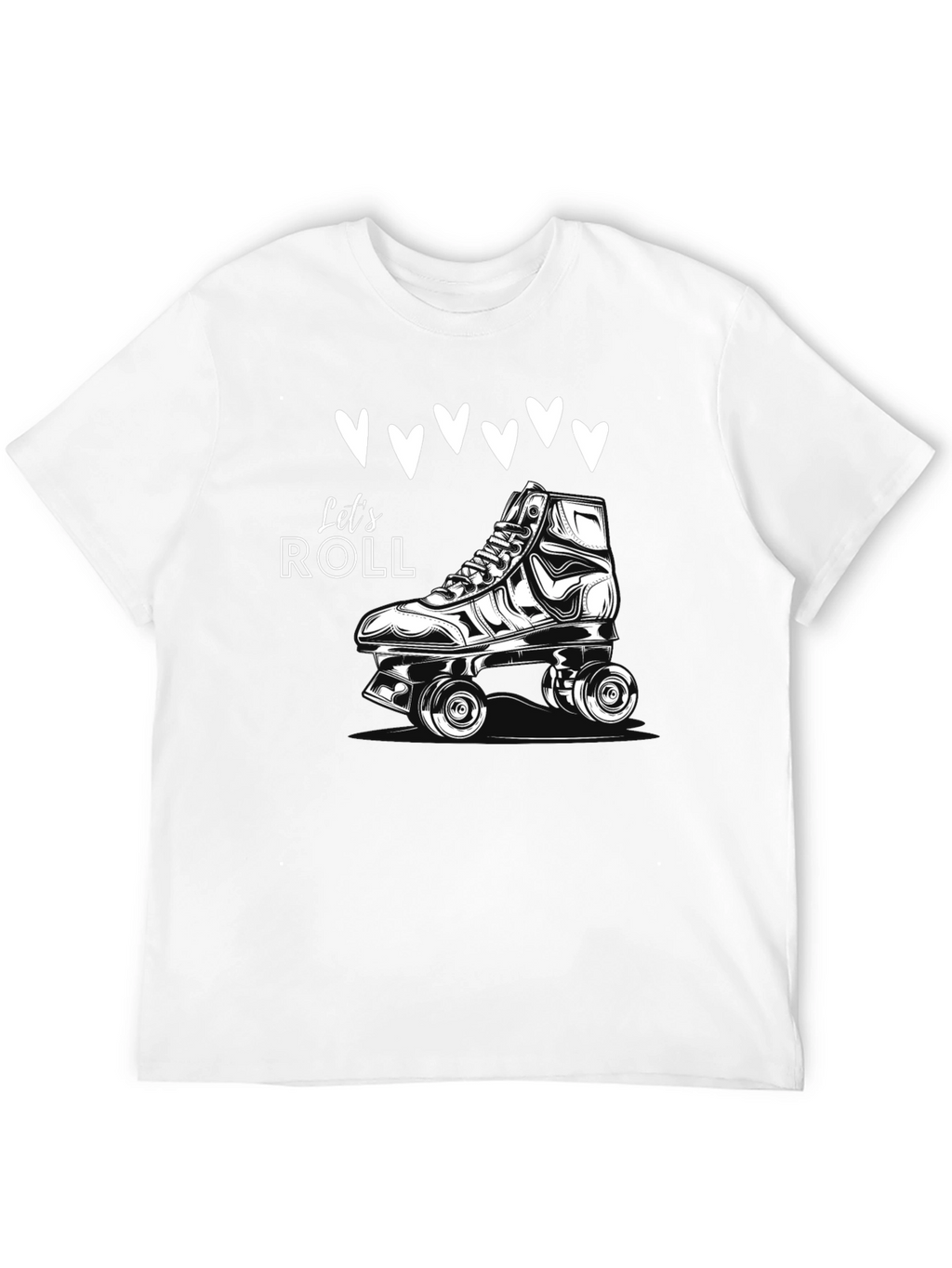 Lets Roll Skates T-Shirt - Retro Style