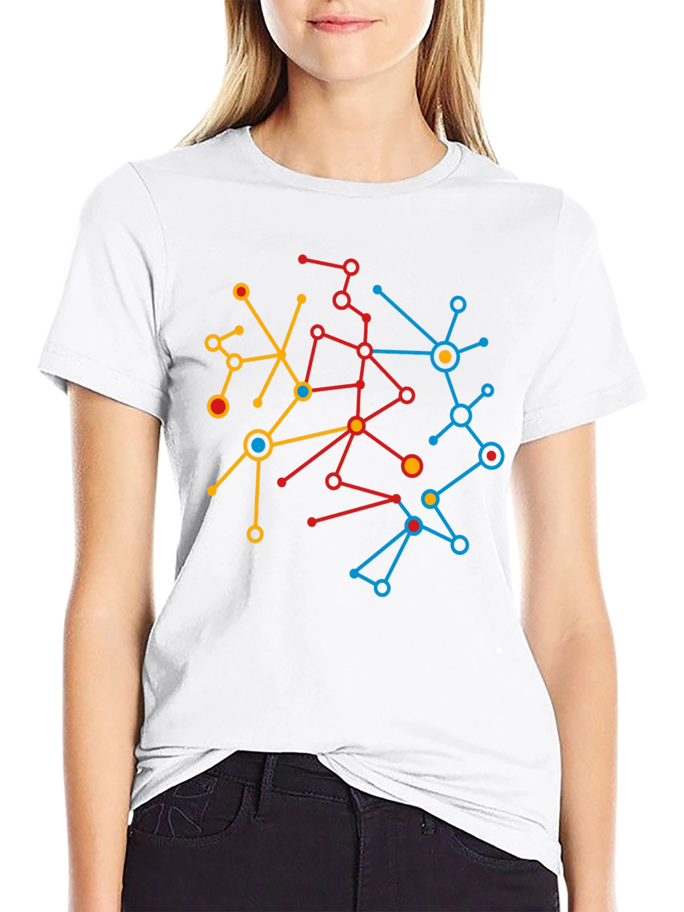Abstract Network Graphic Tee