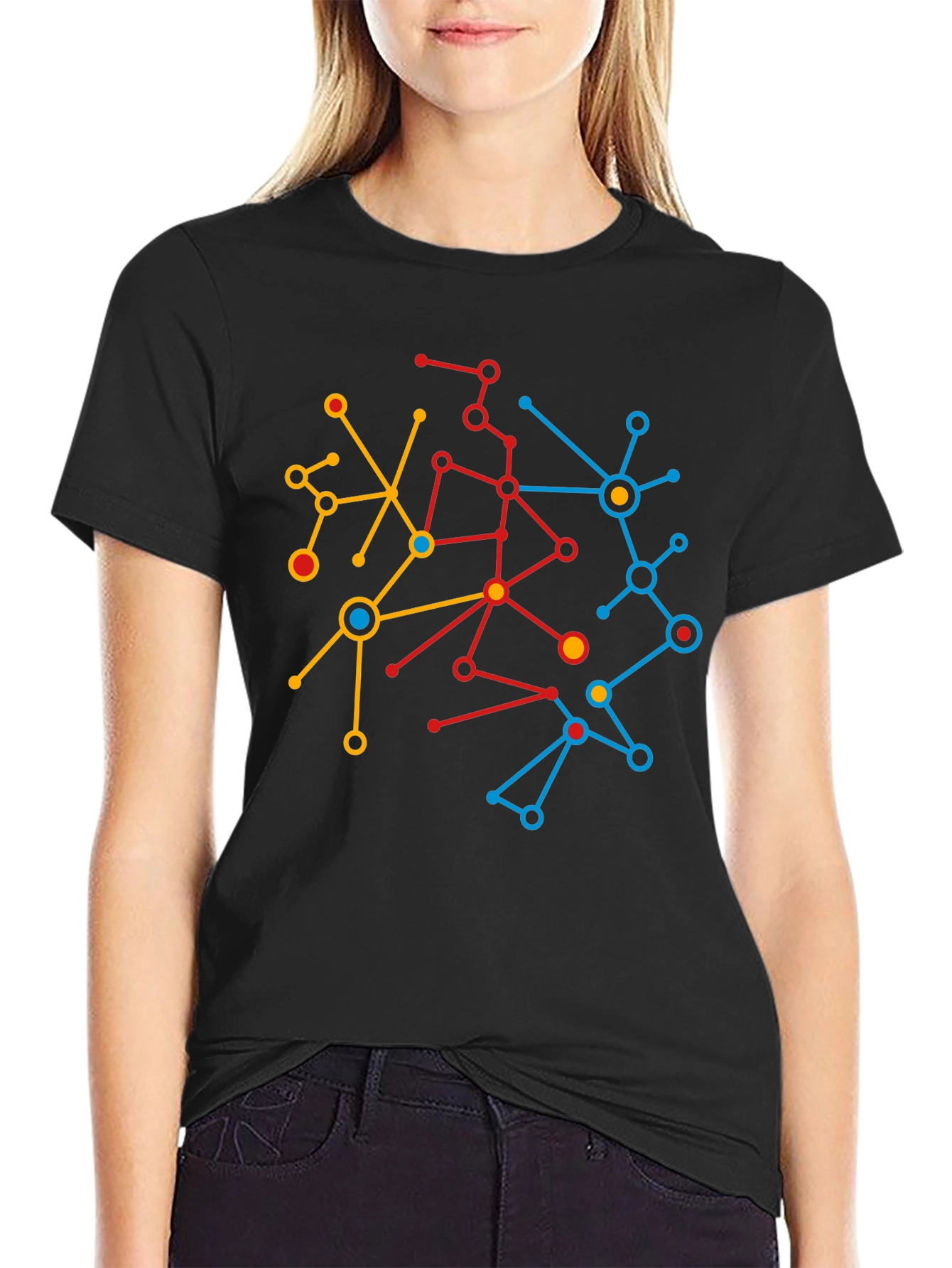 Abstract Network Graphic Tee
