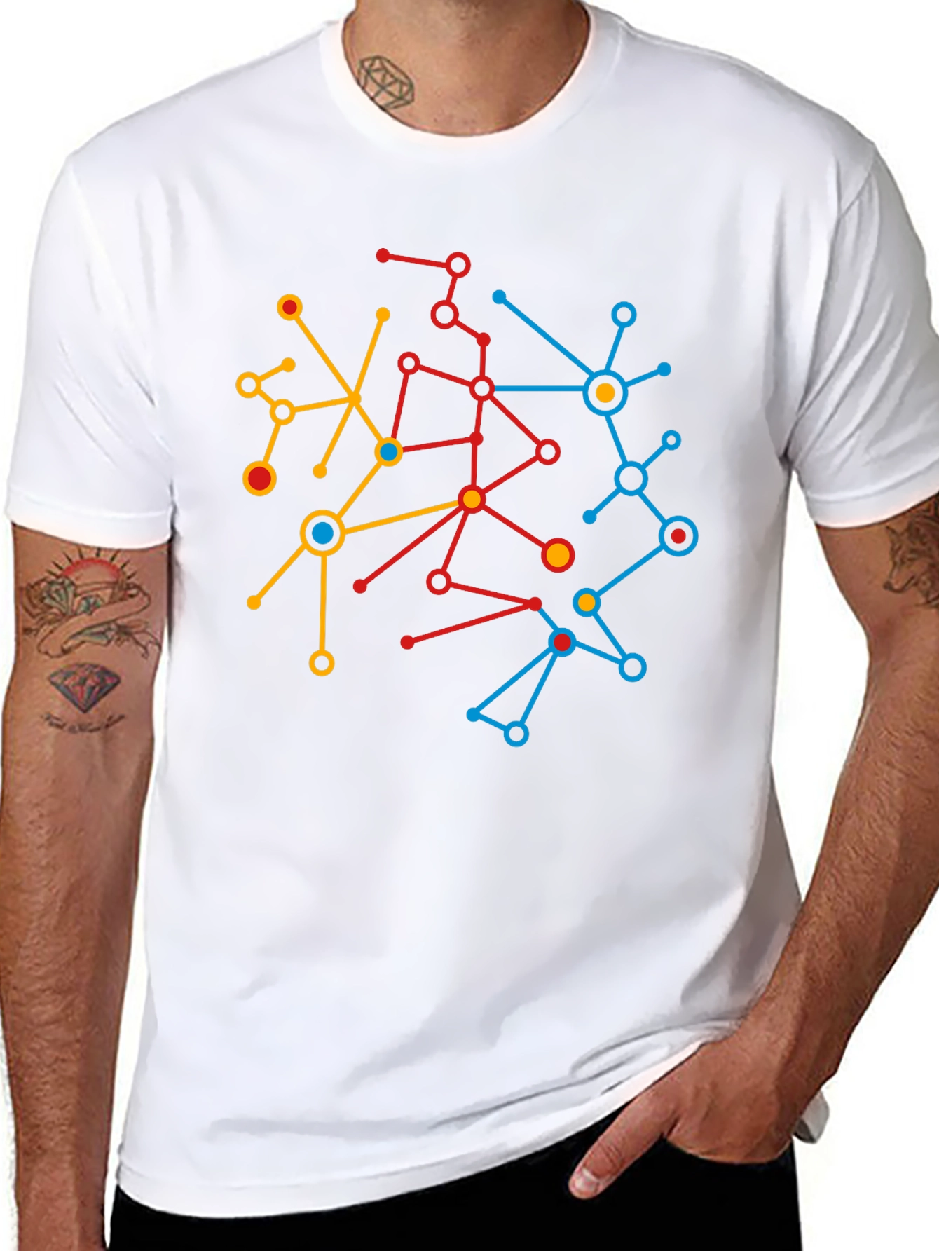 Abstract Network Graphic Tee