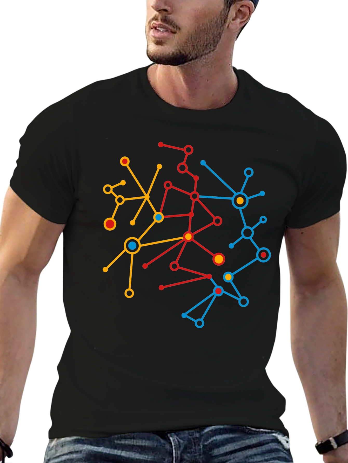 Abstract Network Graphic Tee