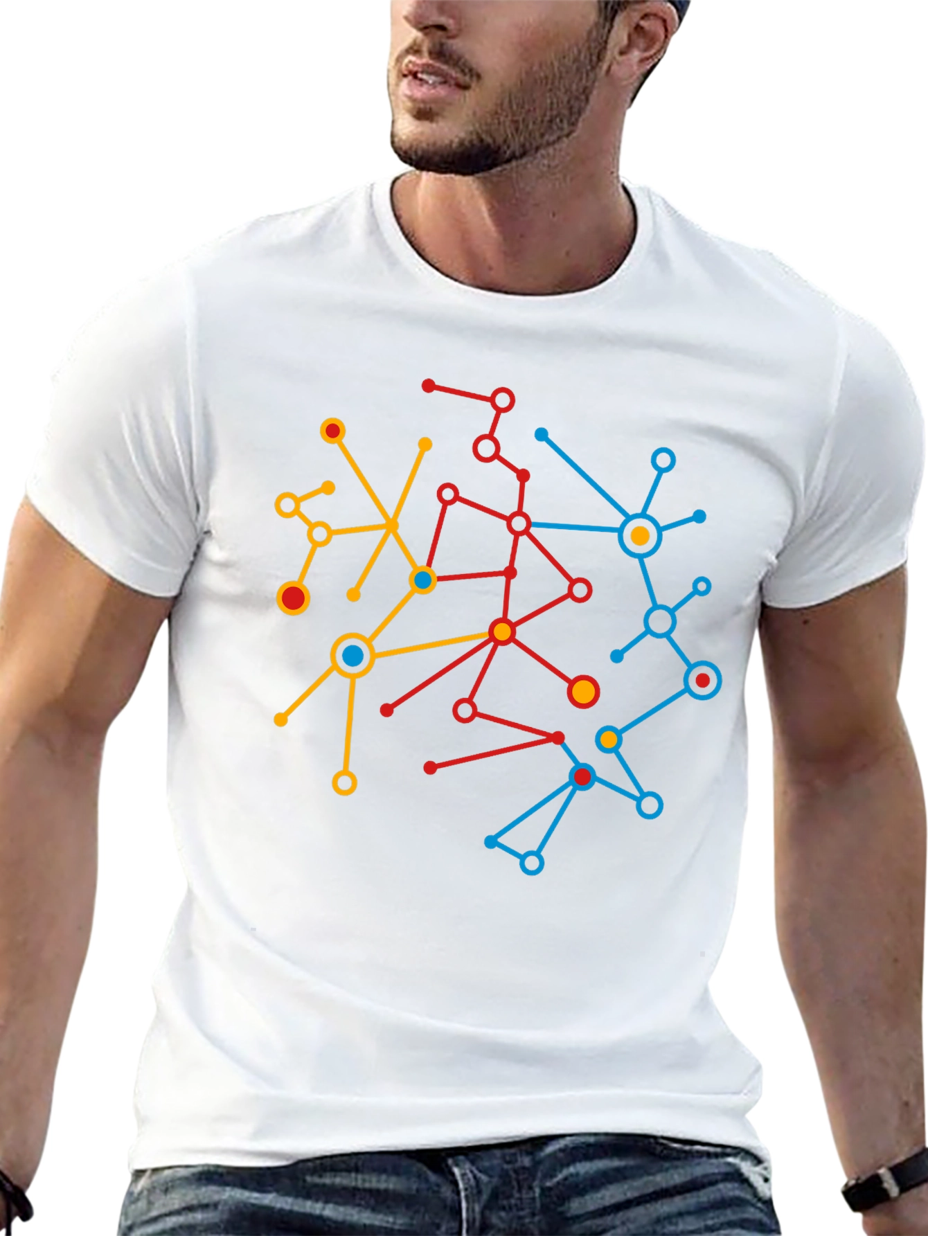 Abstract Network Graphic Tee