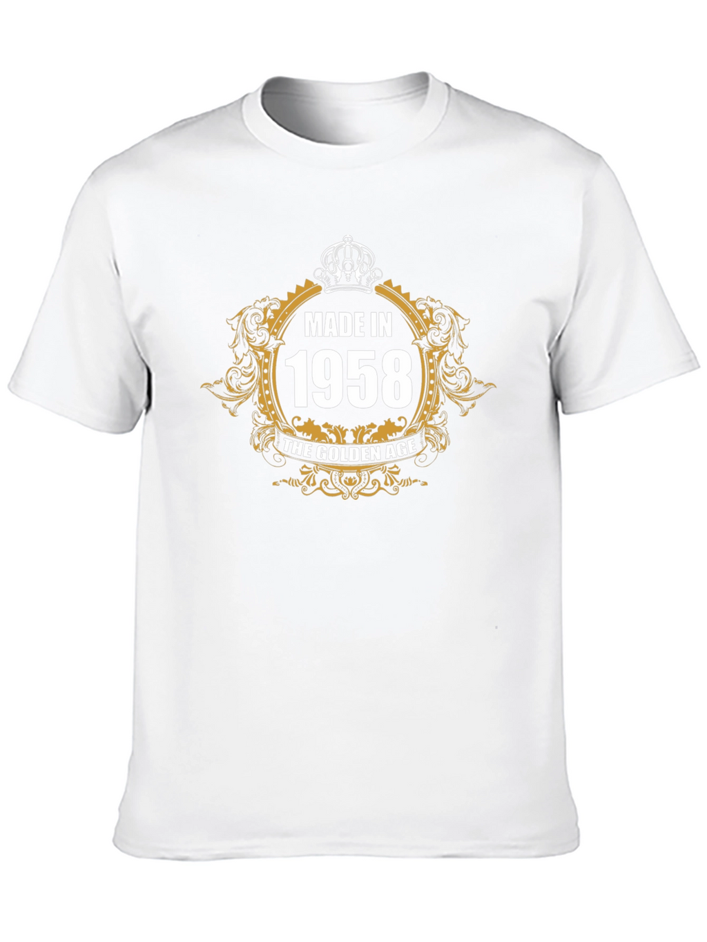 Made in 1958 Golden Age Black T-Shirt