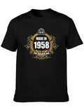 Made in 1958 Golden Age Black T-Shirt