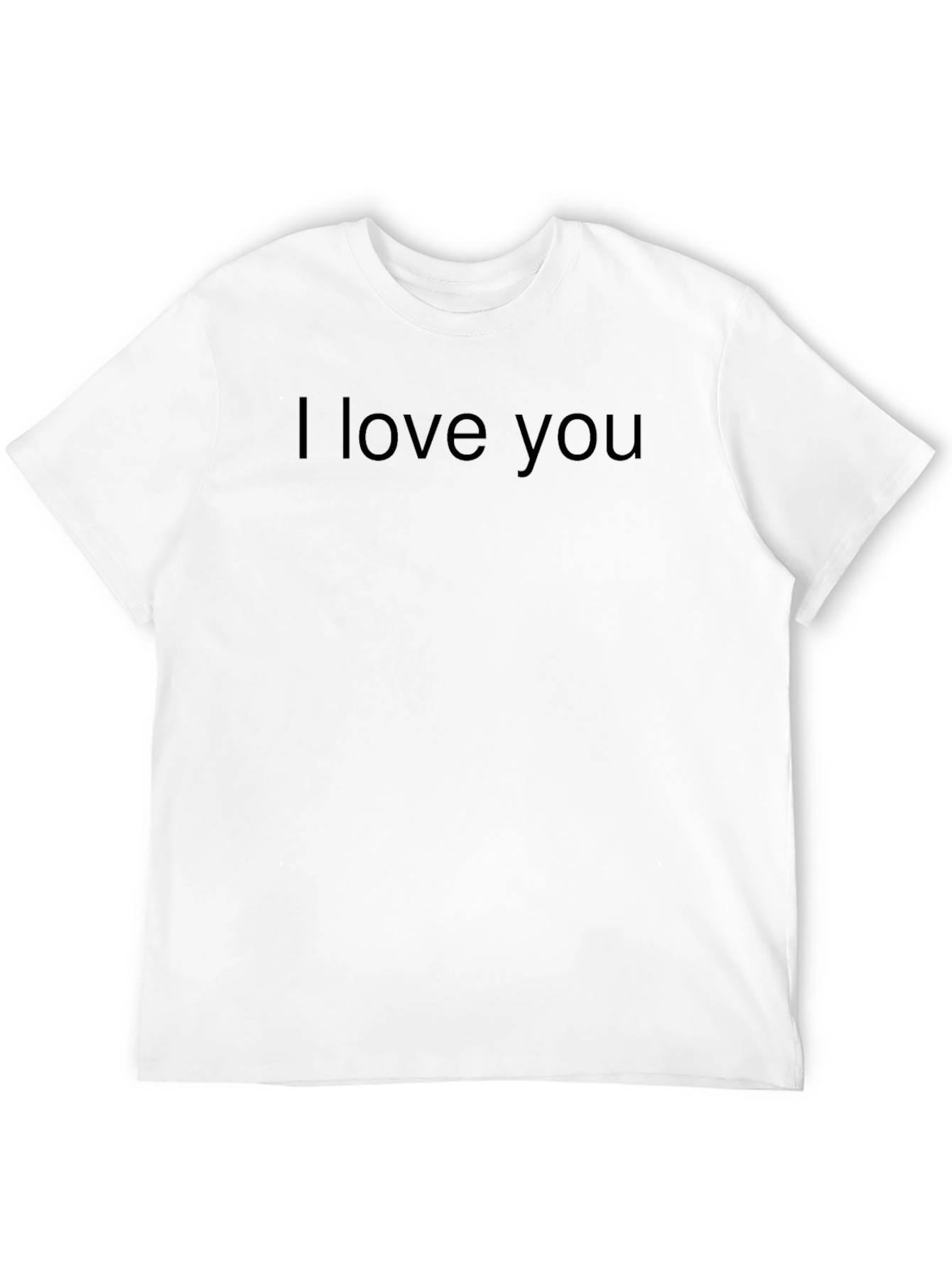 I love you black shirt for him