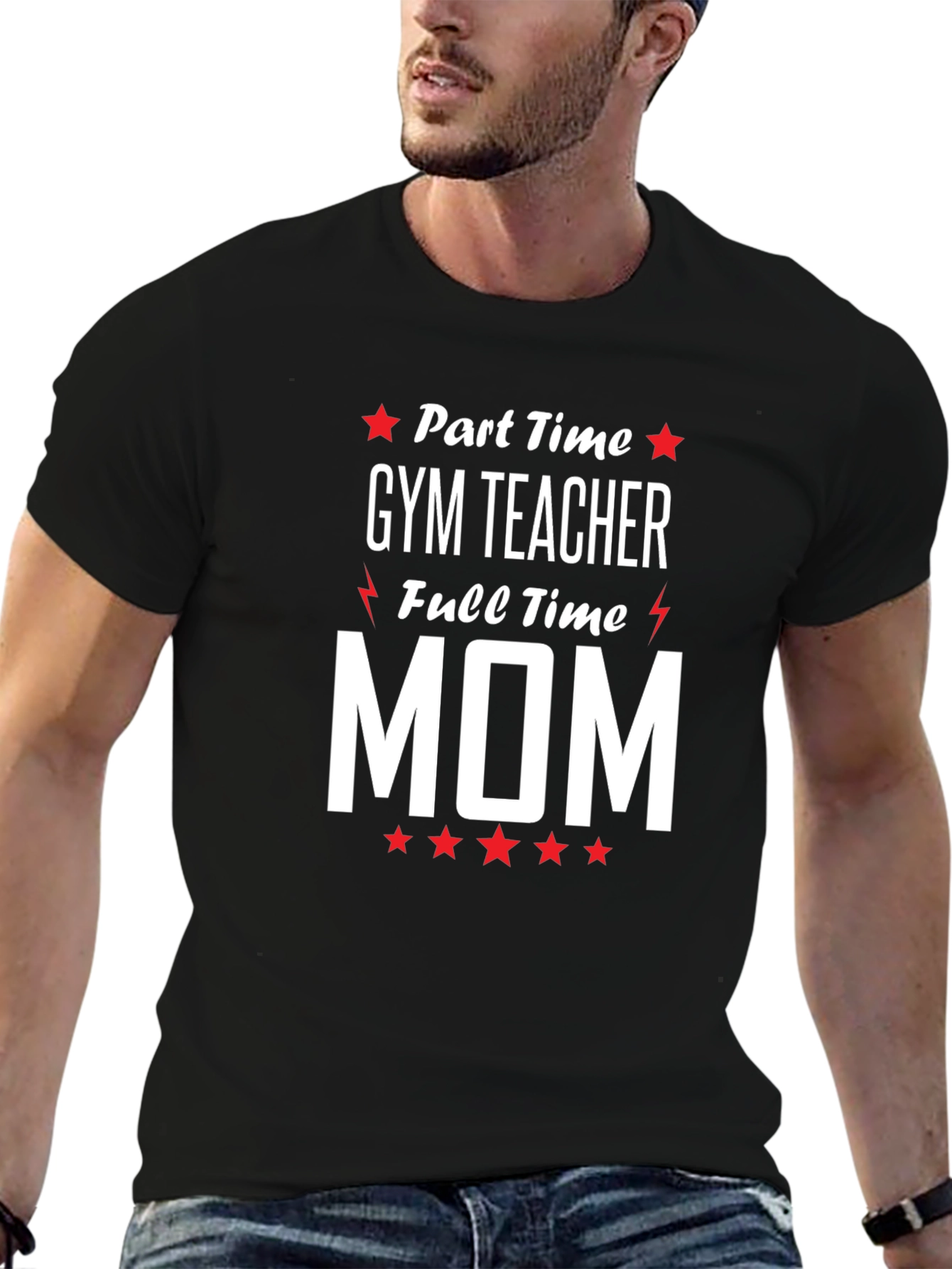 Part-Time Gym Teacher Full-Time Mom Graphic Tee