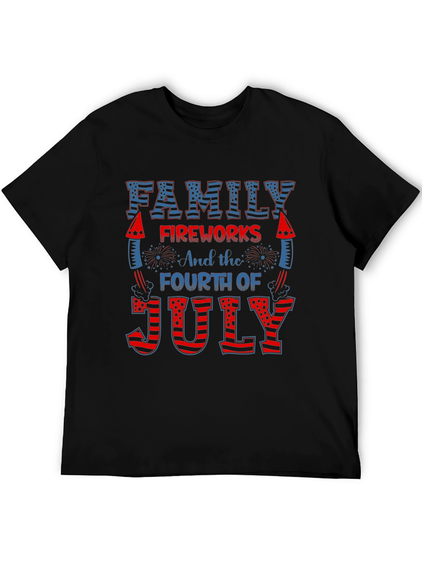Patriotic Family Fireworks 4th of July T-Shirt