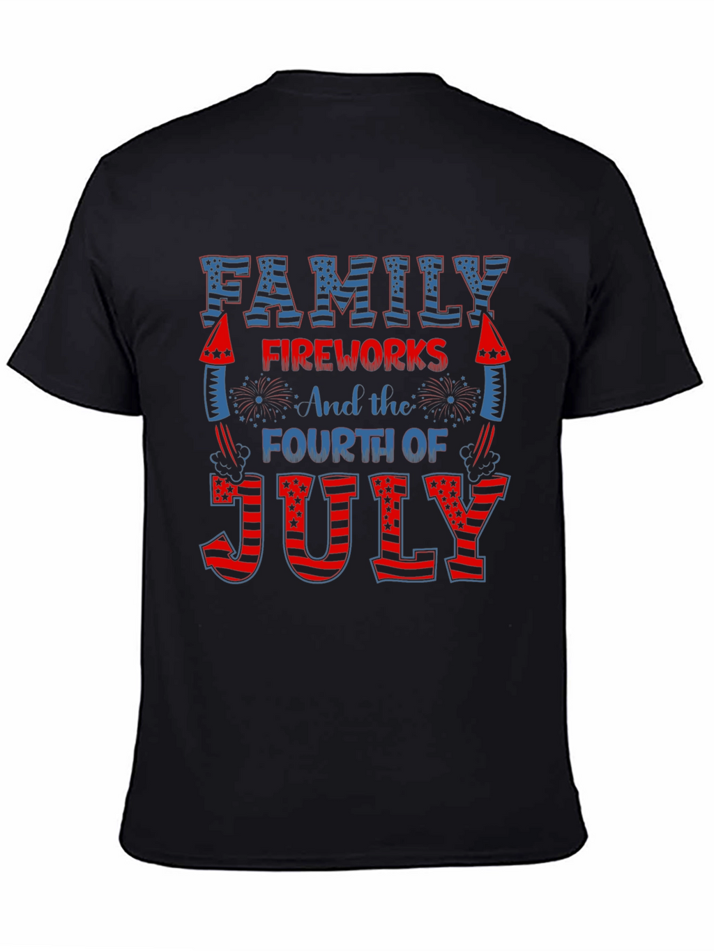 Patriotic Family Fireworks 4th of July T-Shirt