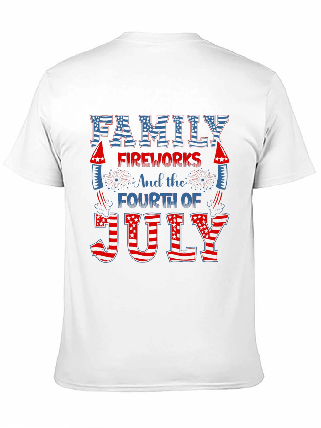 Patriotic Family Fireworks 4th of July T-Shirt