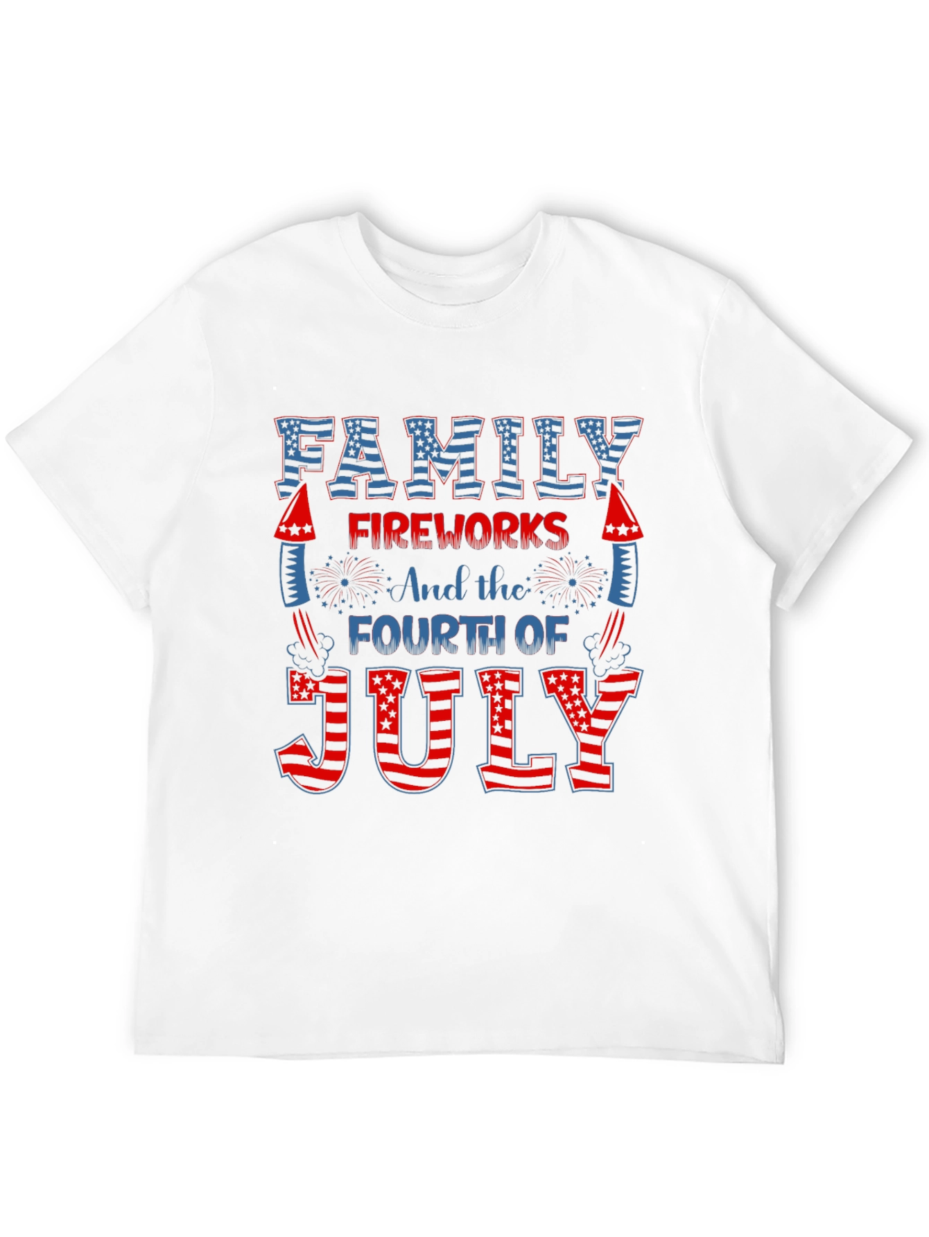 Patriotic Family Fireworks 4th of July T-Shirt