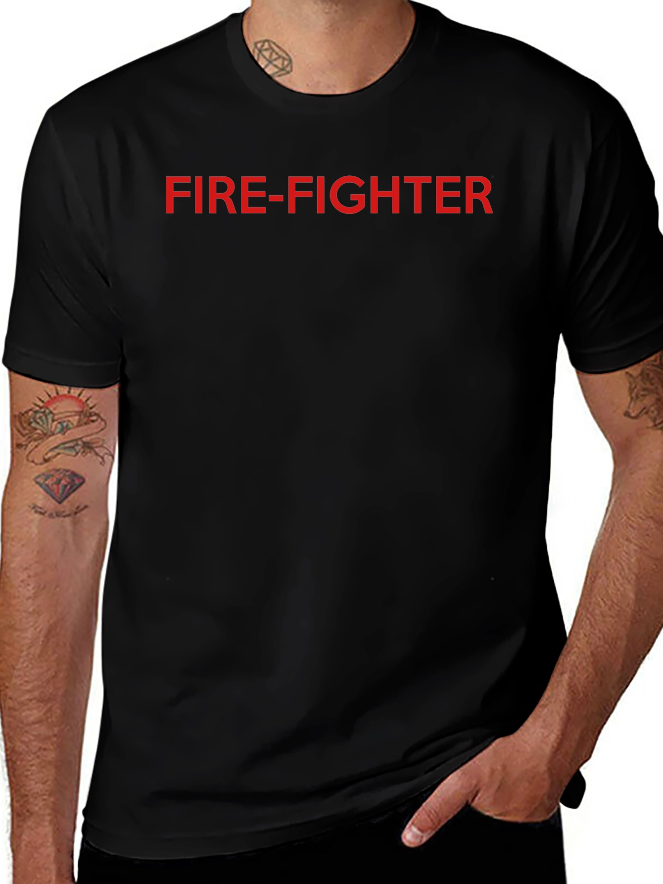 Fire-Fighter Graphic Tee - Heroic Design
